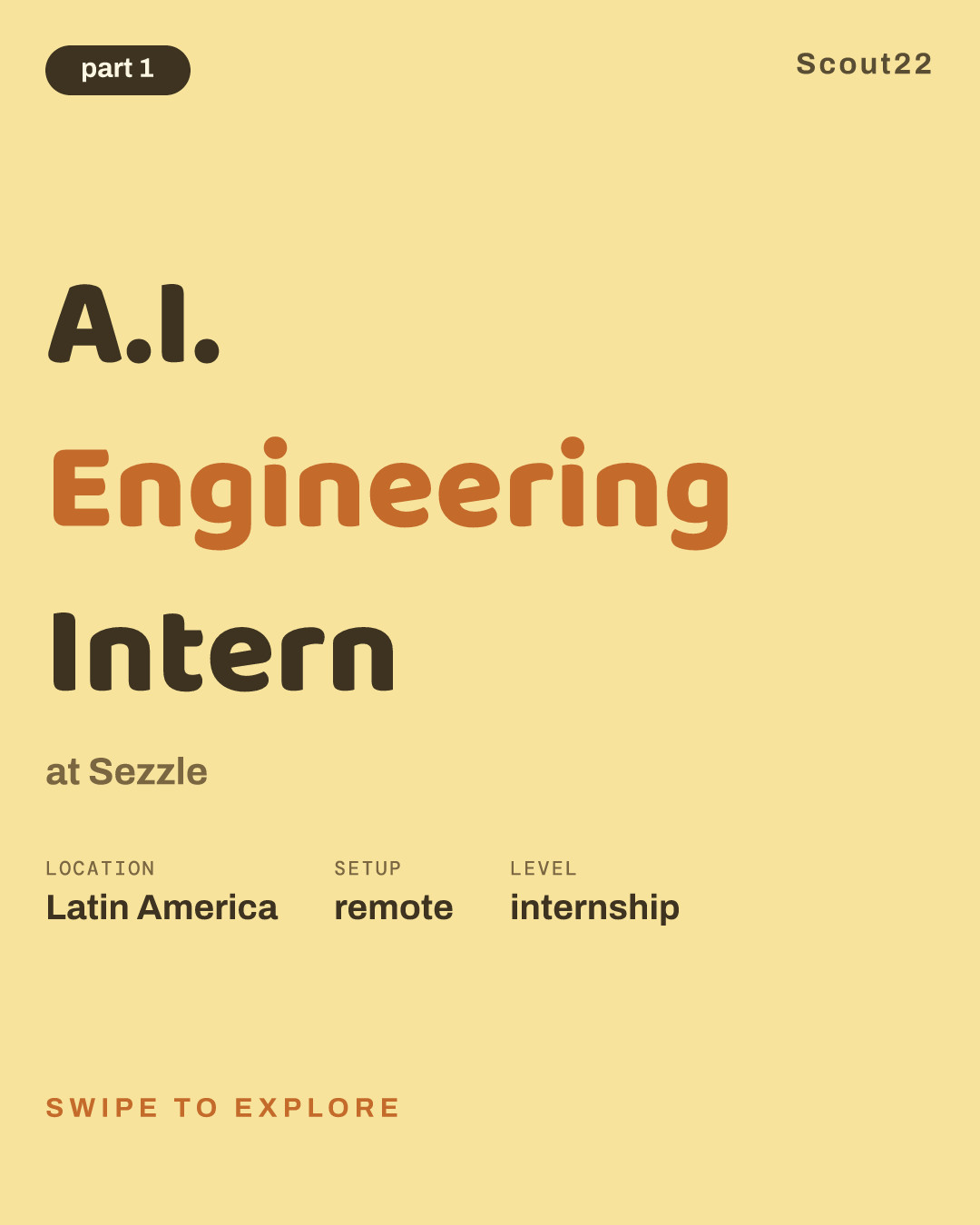 A.I. Engineering Intern at Sezzle