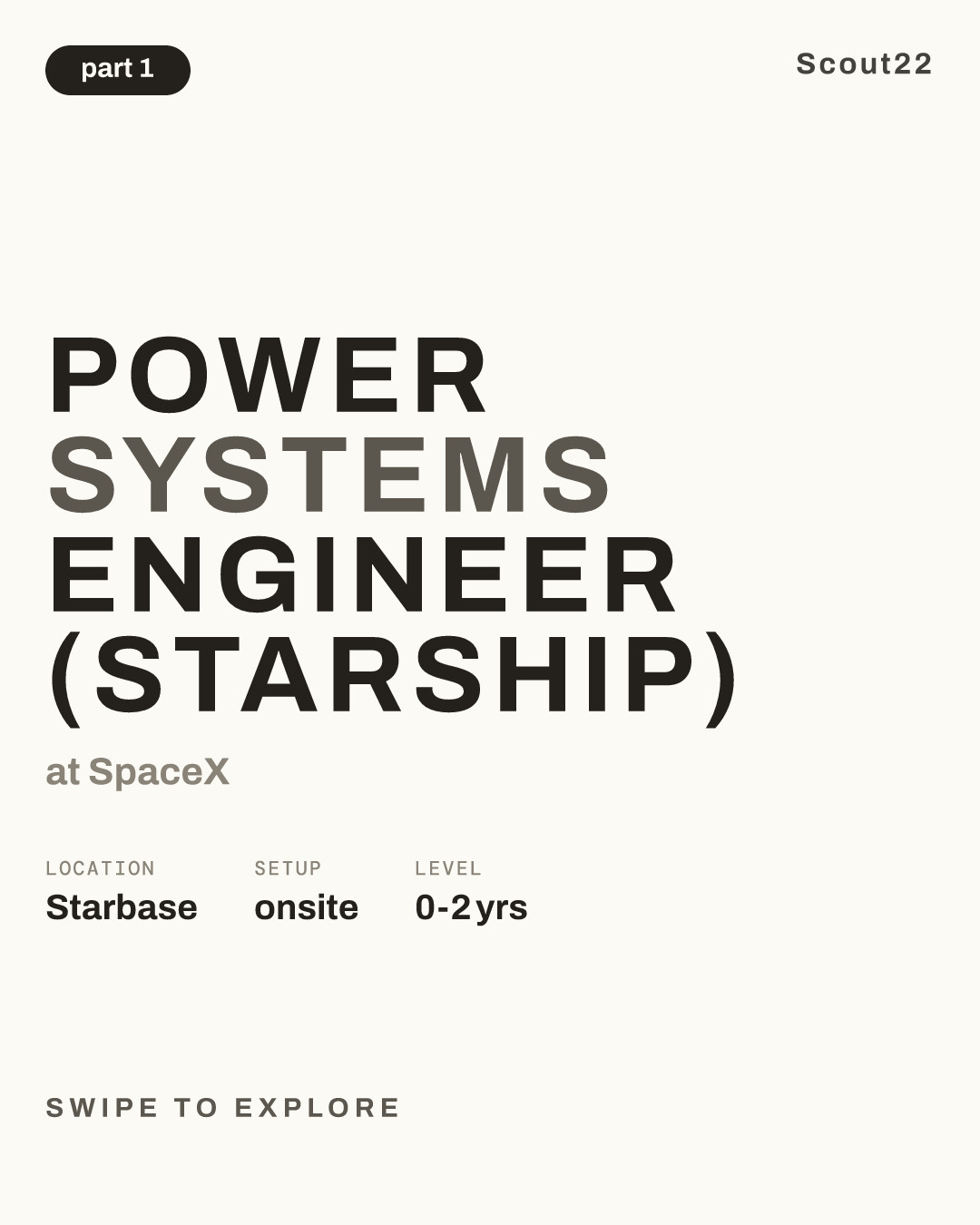 Power Systems Engineer (Starship) at SpaceX