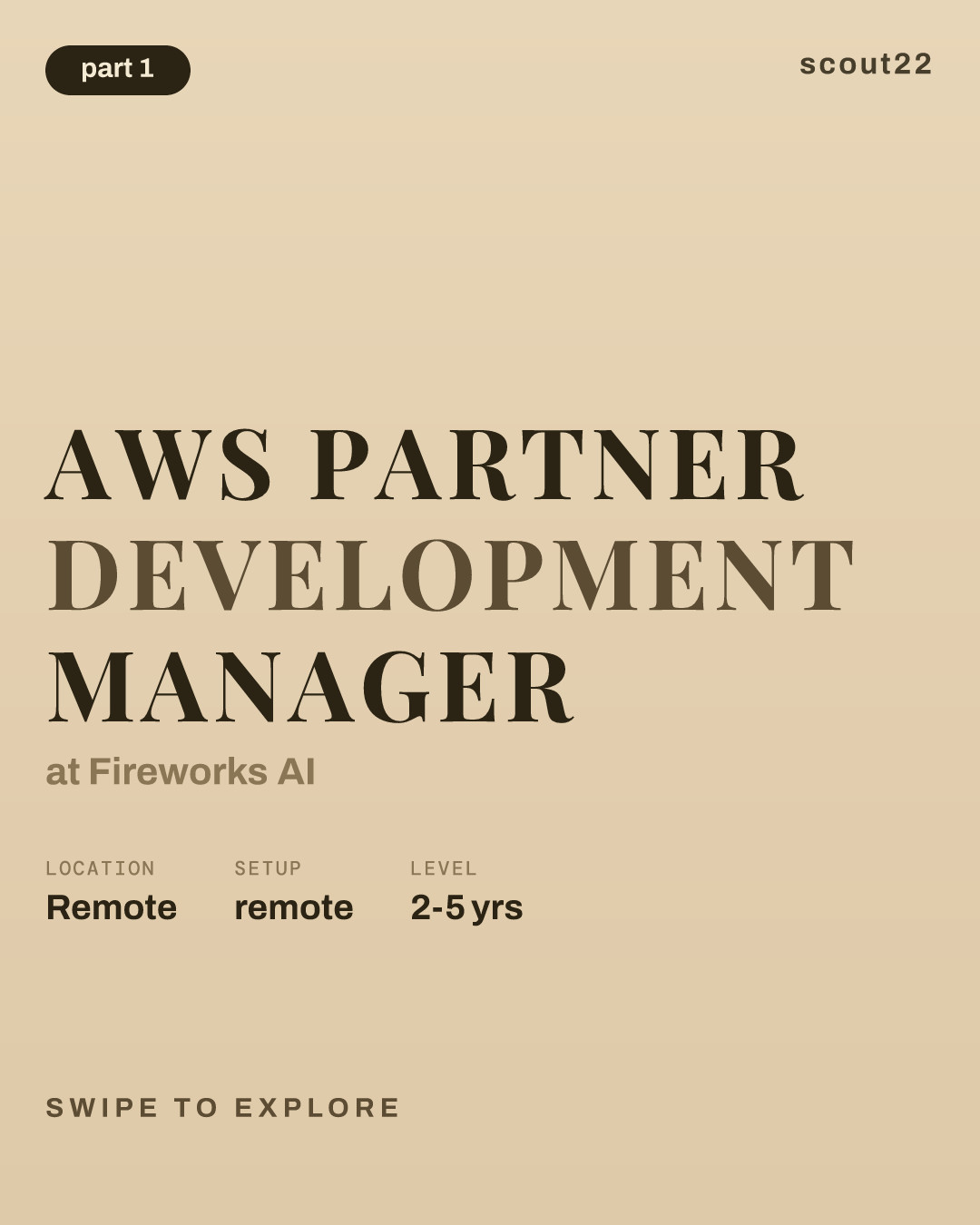 AWS Partner Development Manager at Fireworks AI