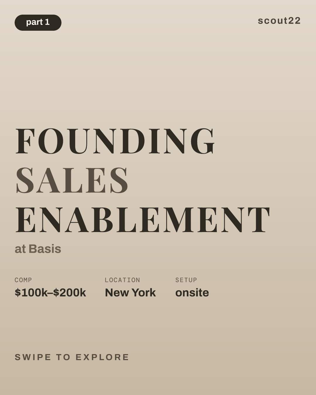 Founding Sales Enablement at Basis