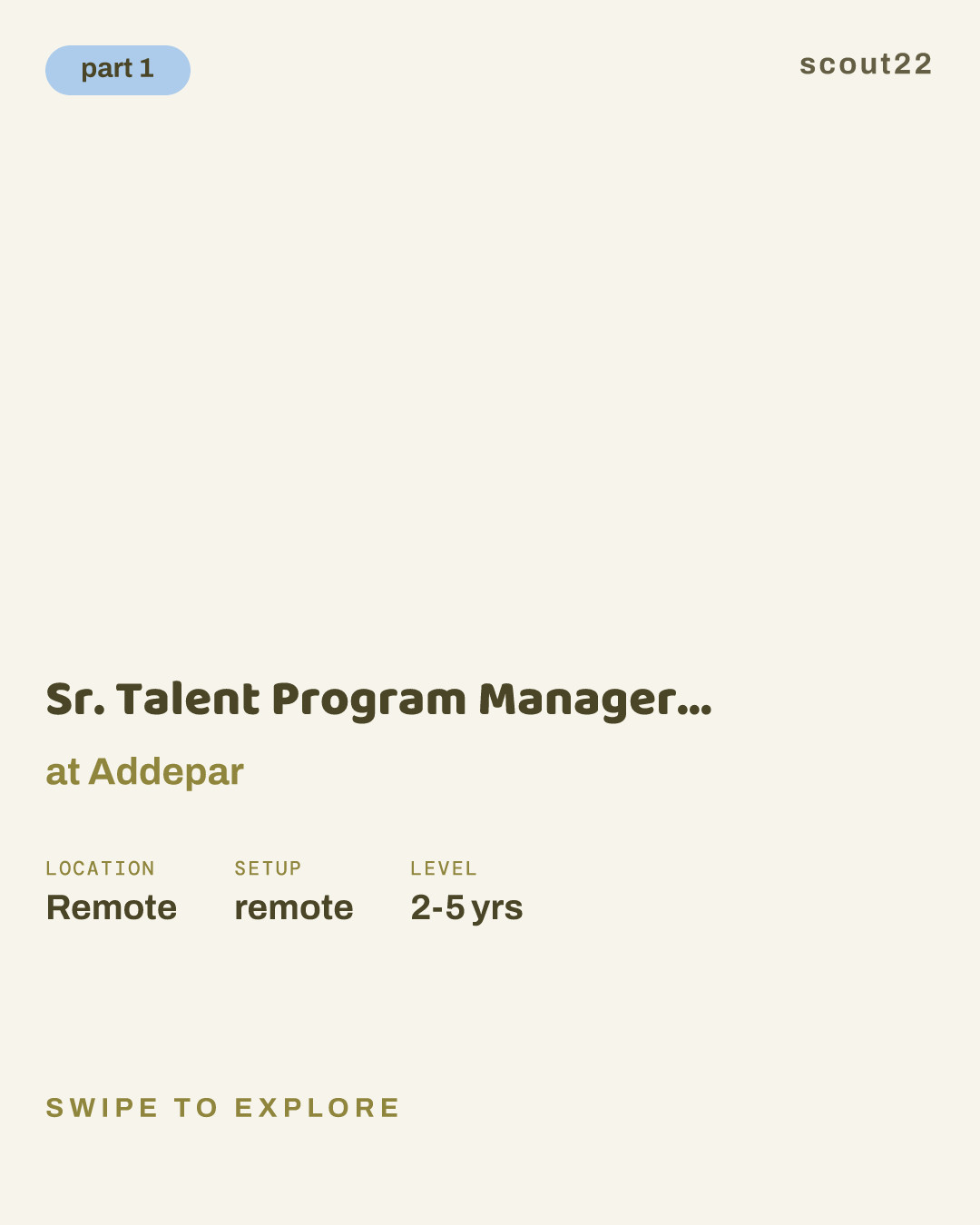 Sr. Talent Program Manager - Early Careers at Addepar