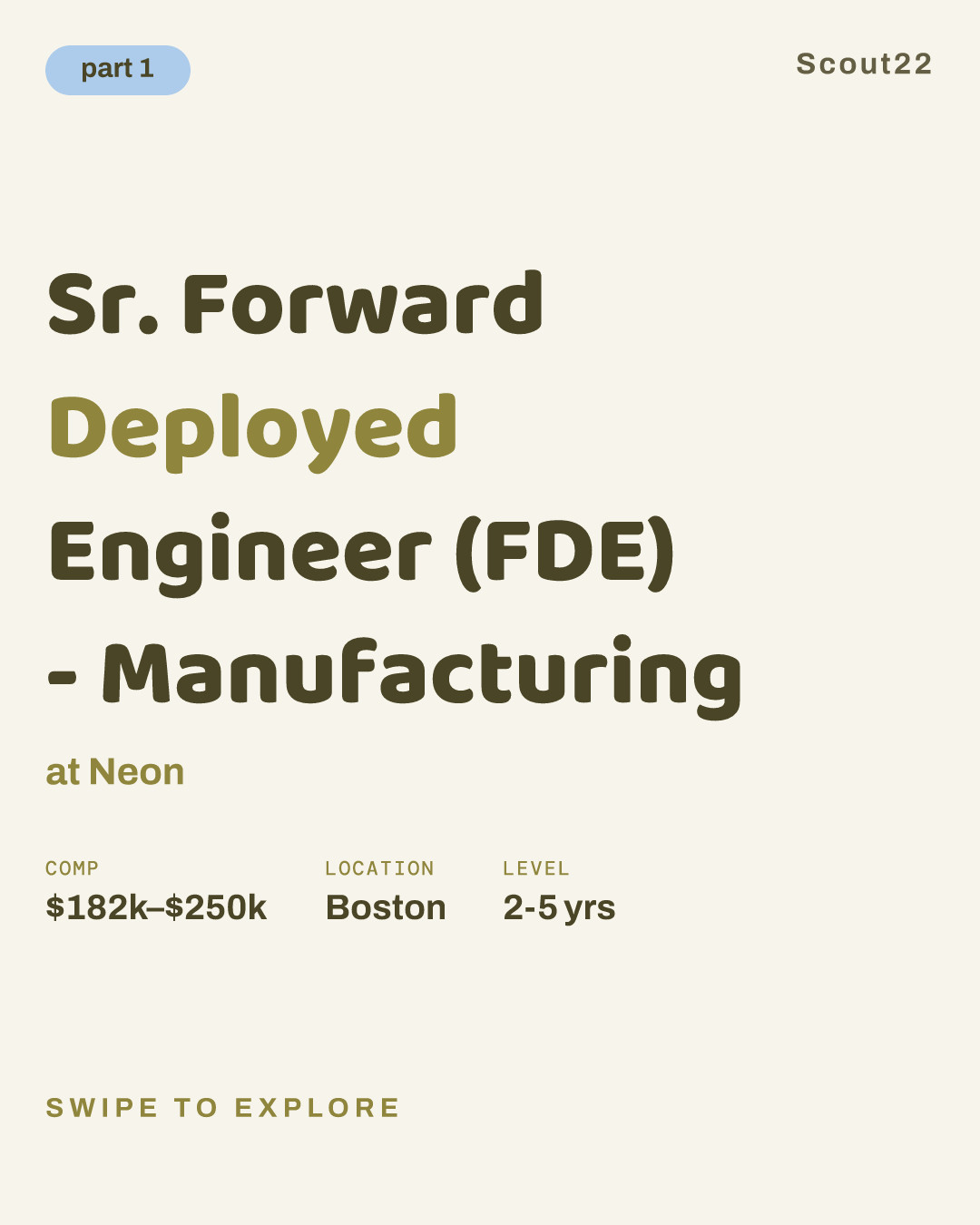 Sr. Forward Deployed Engineer (FDE) - Manufacturing at Neon