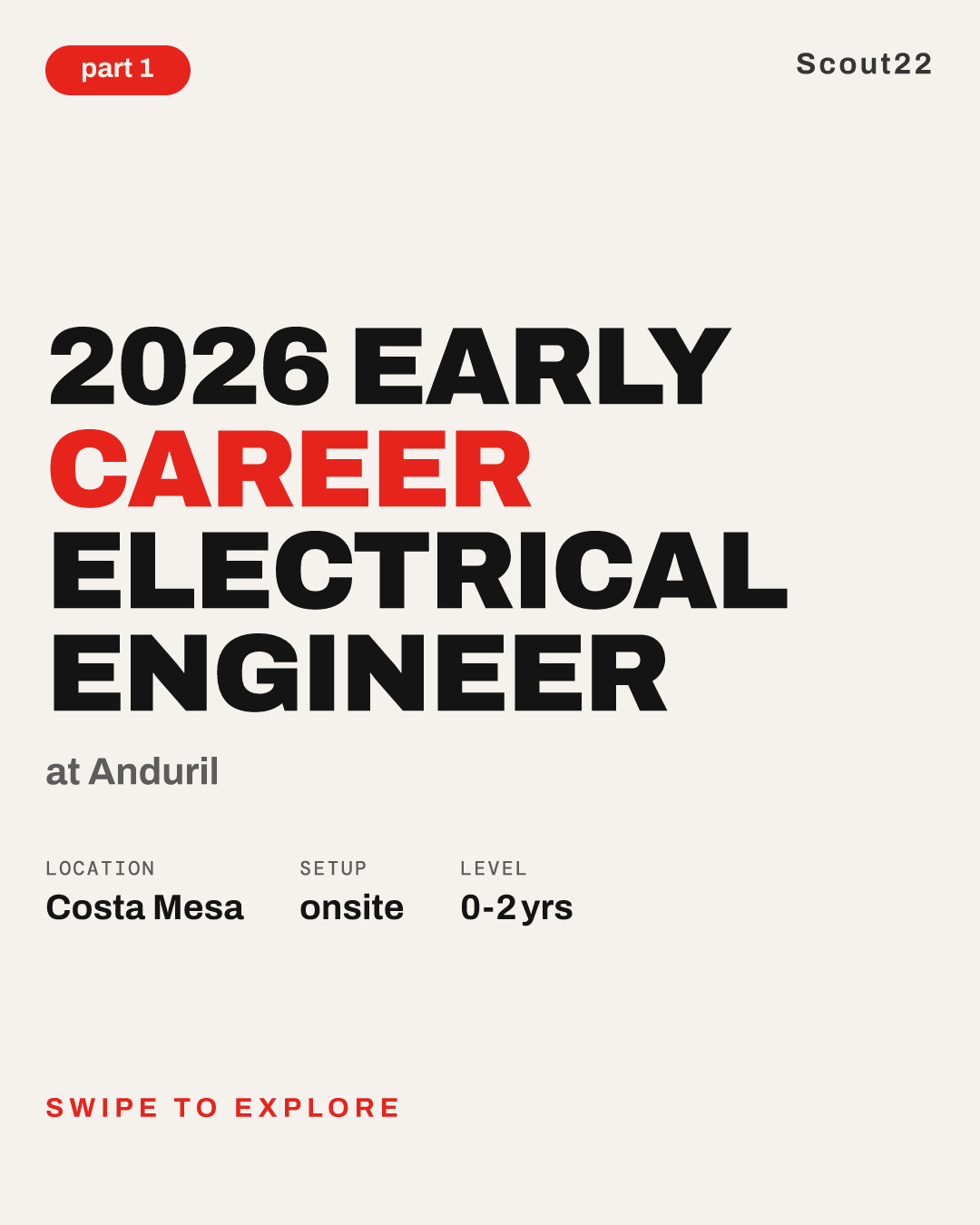2026 Early Career Electrical Engineer at Anduril