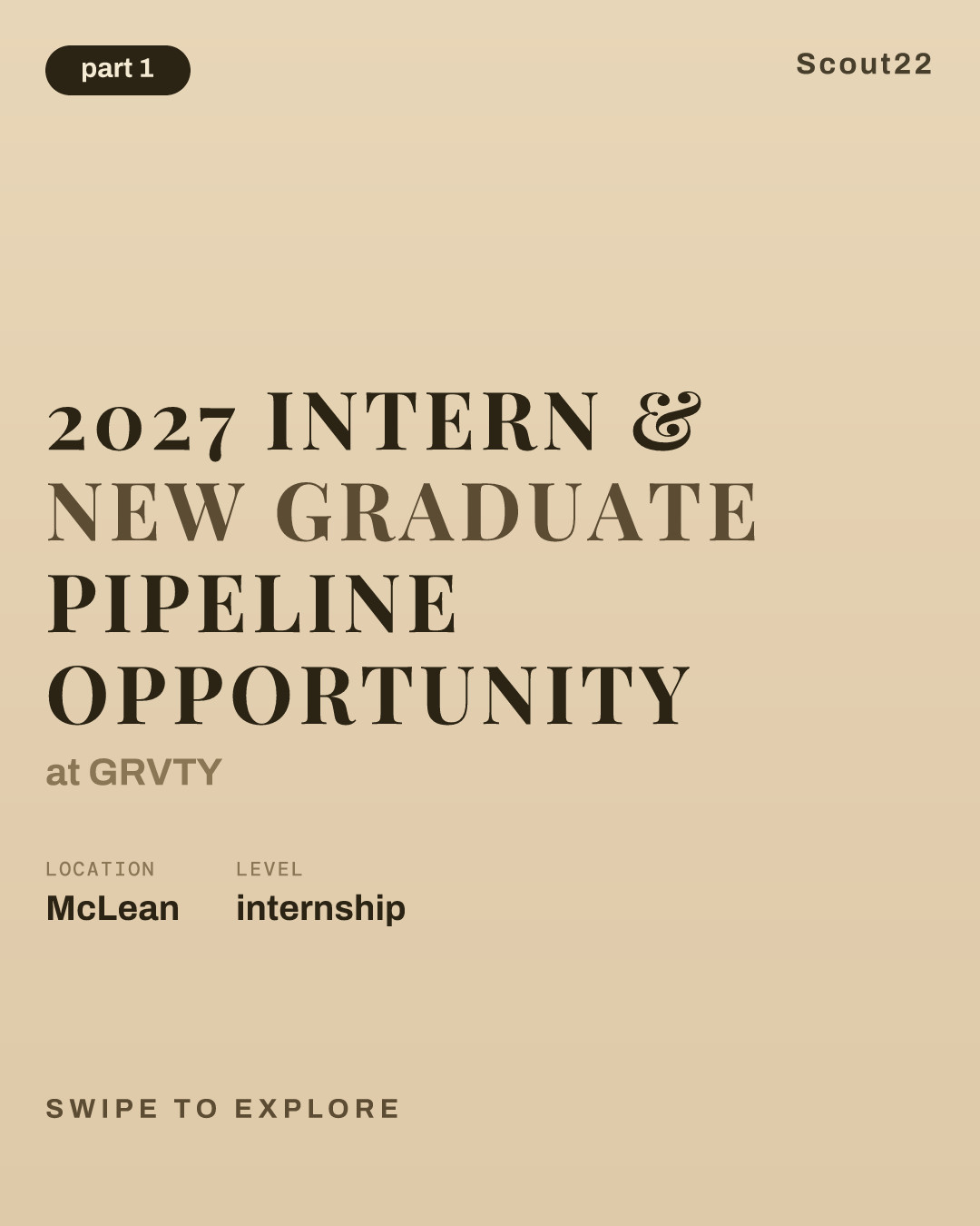 2027 Intern & New Graduate Pipeline Opportunity at GRVTY
