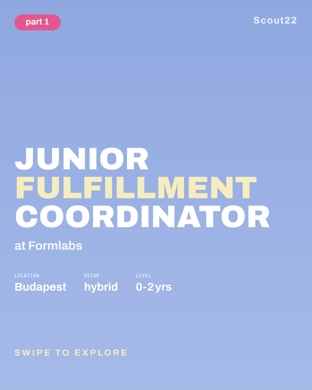 Junior Fulfillment Coordinator at Formlabs
