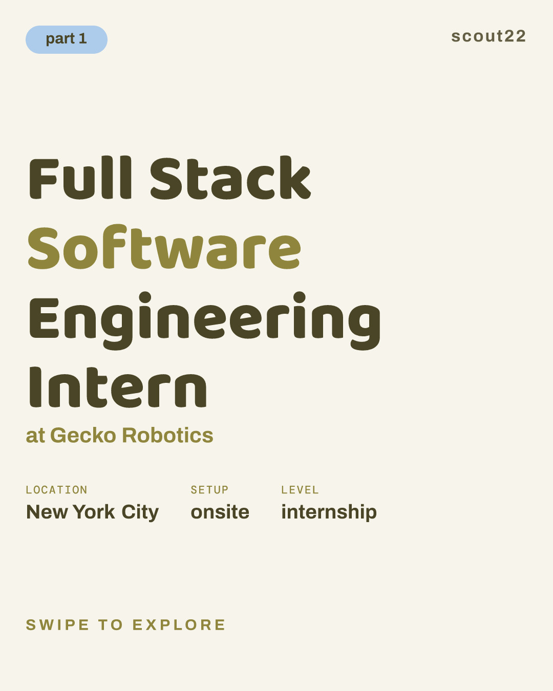 Full Stack Software Engineering Intern at Gecko Robotics