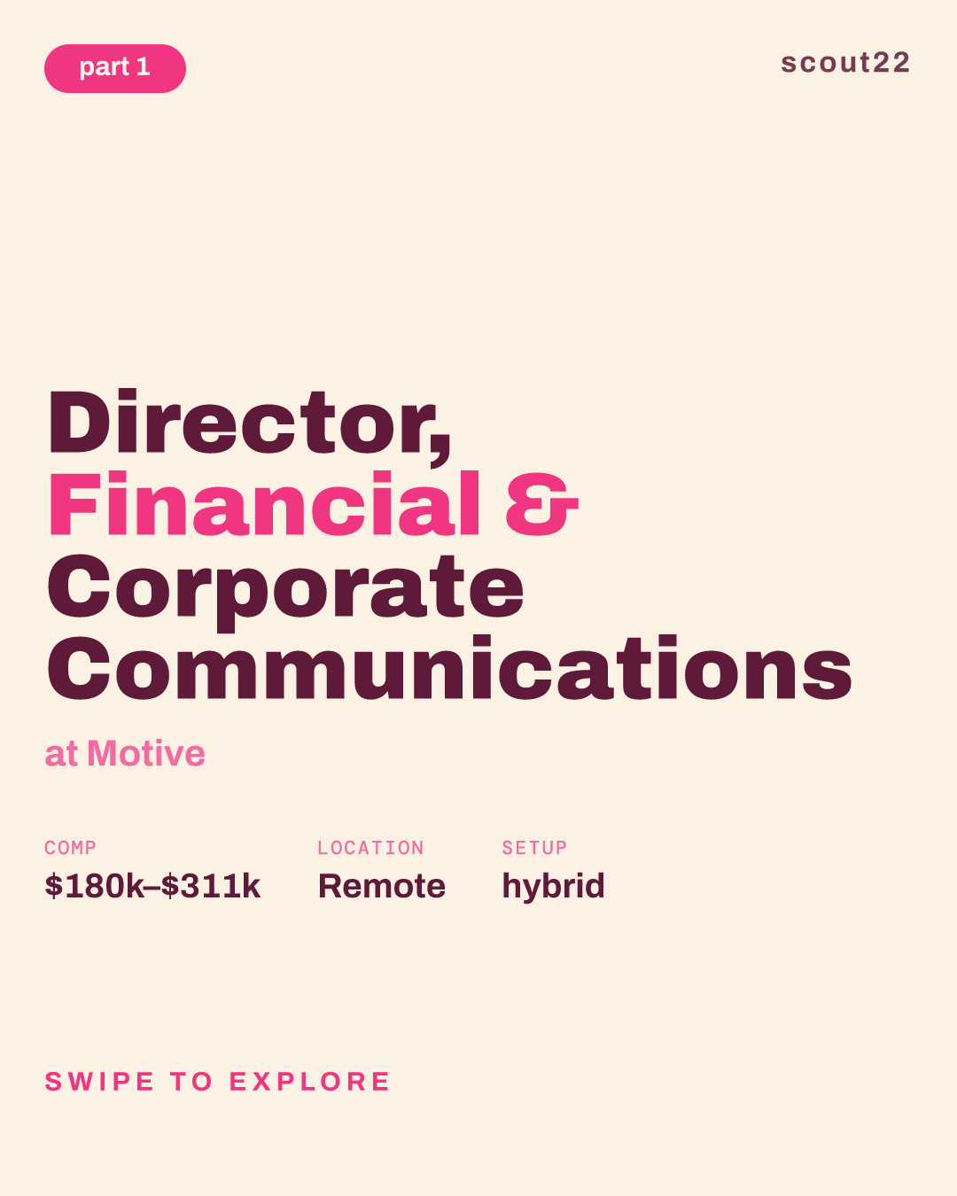 Director, Financial & Corporate Communications at Motive