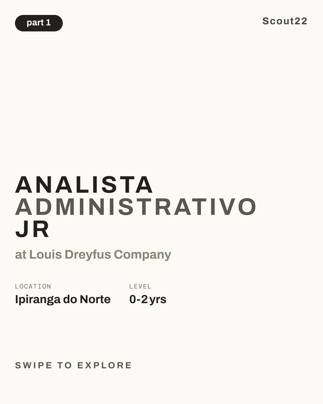 ANALISTA ADMINISTRATIVO JR at Louis Dreyfus Company