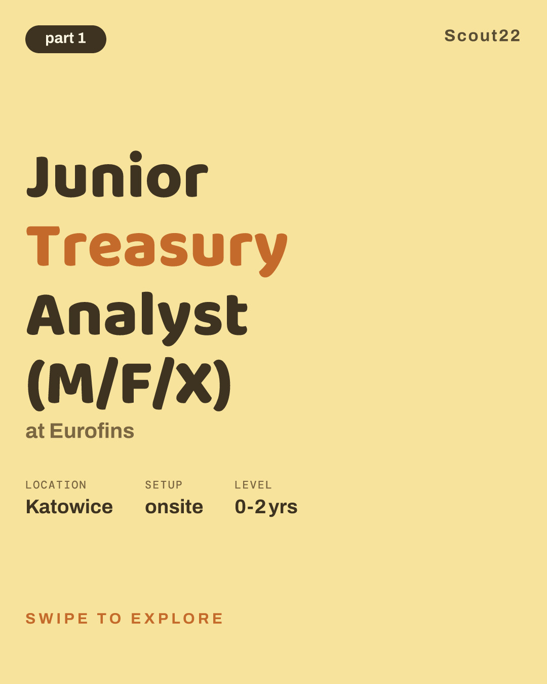 Junior Treasury Analyst (M/F/X) at Eurofins