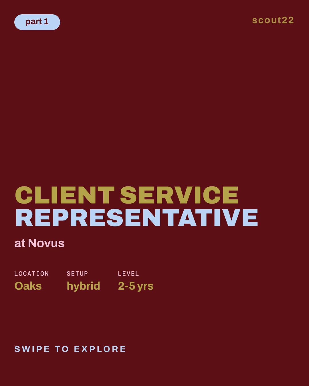 Client Service Representative at Novus