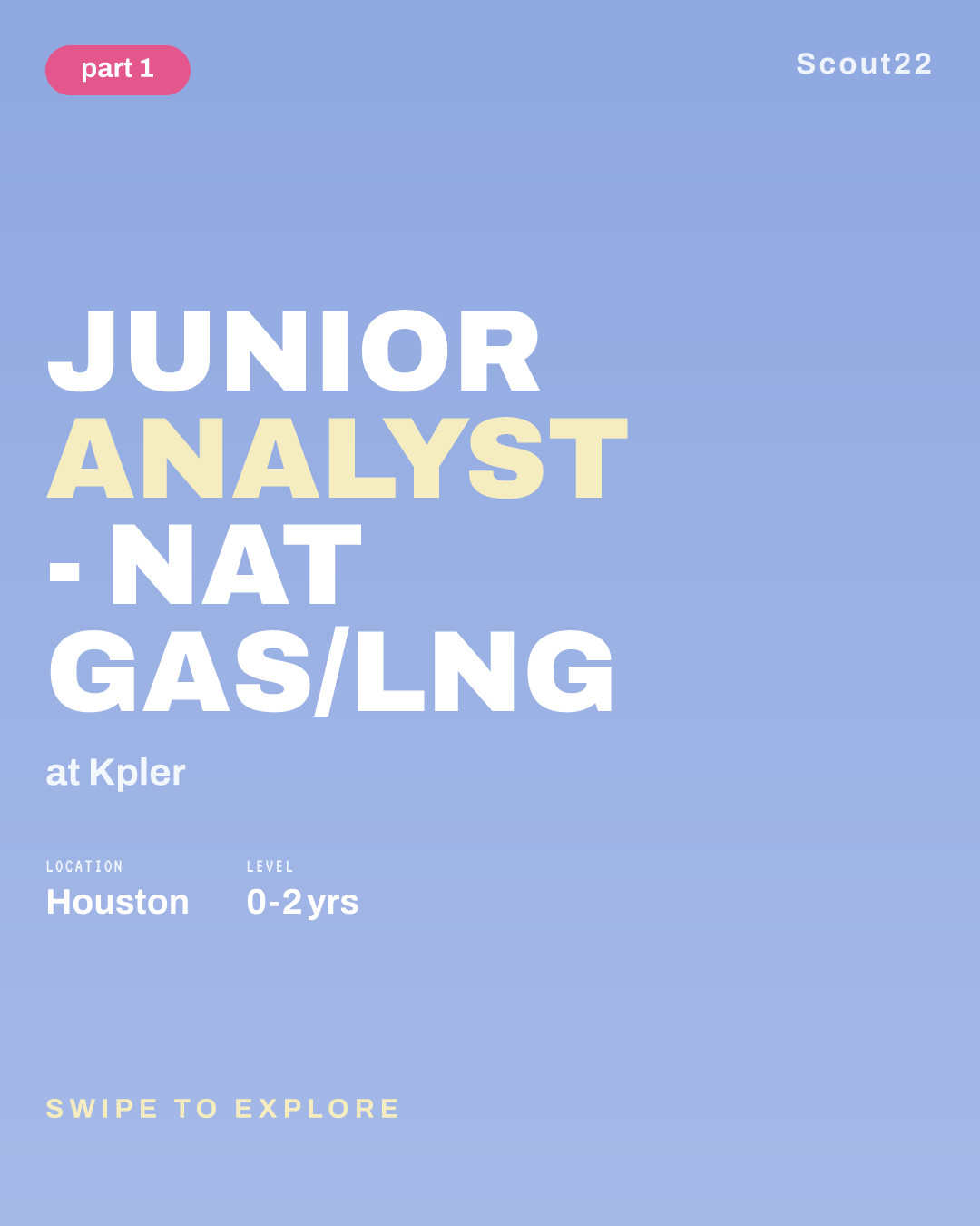 Junior Analyst - Nat Gas/LNG at Kpler
