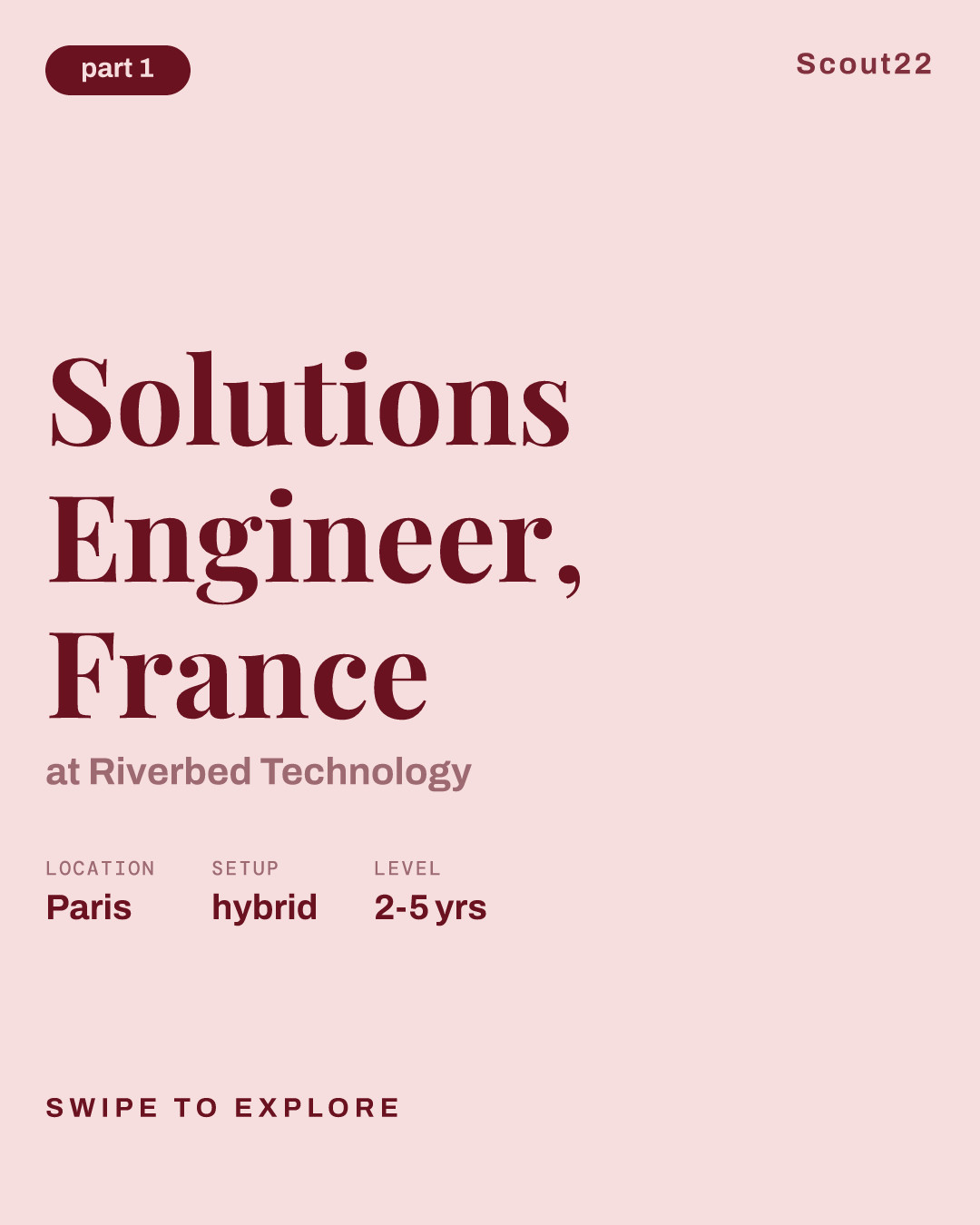Solutions Engineer, France at Riverbed Technology