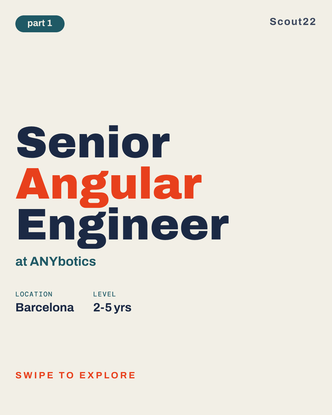 Senior Angular Engineer at ANYbotics