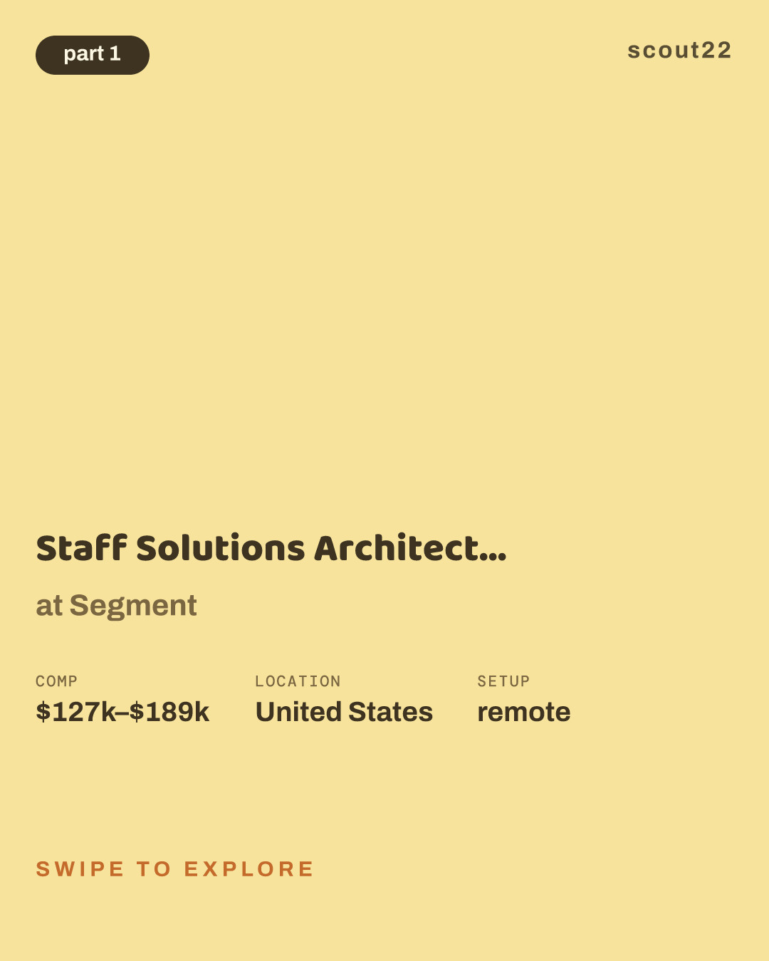 Staff Solutions Architect, Opportunity LifeCycle Management at Segment