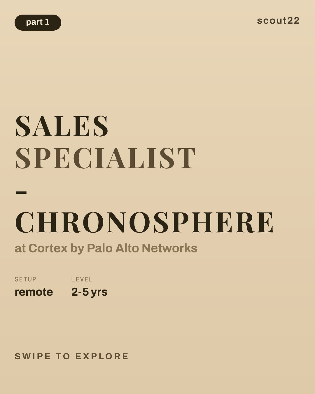 Sales Specialist - Chronosphere at Cortex by Palo Alto Networks