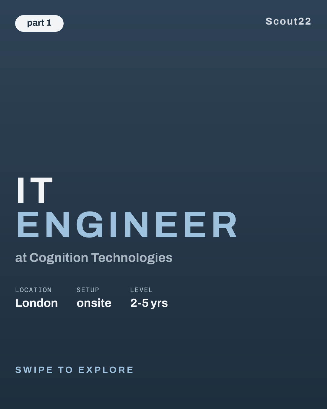 IT Engineer at Cognition Technologies
