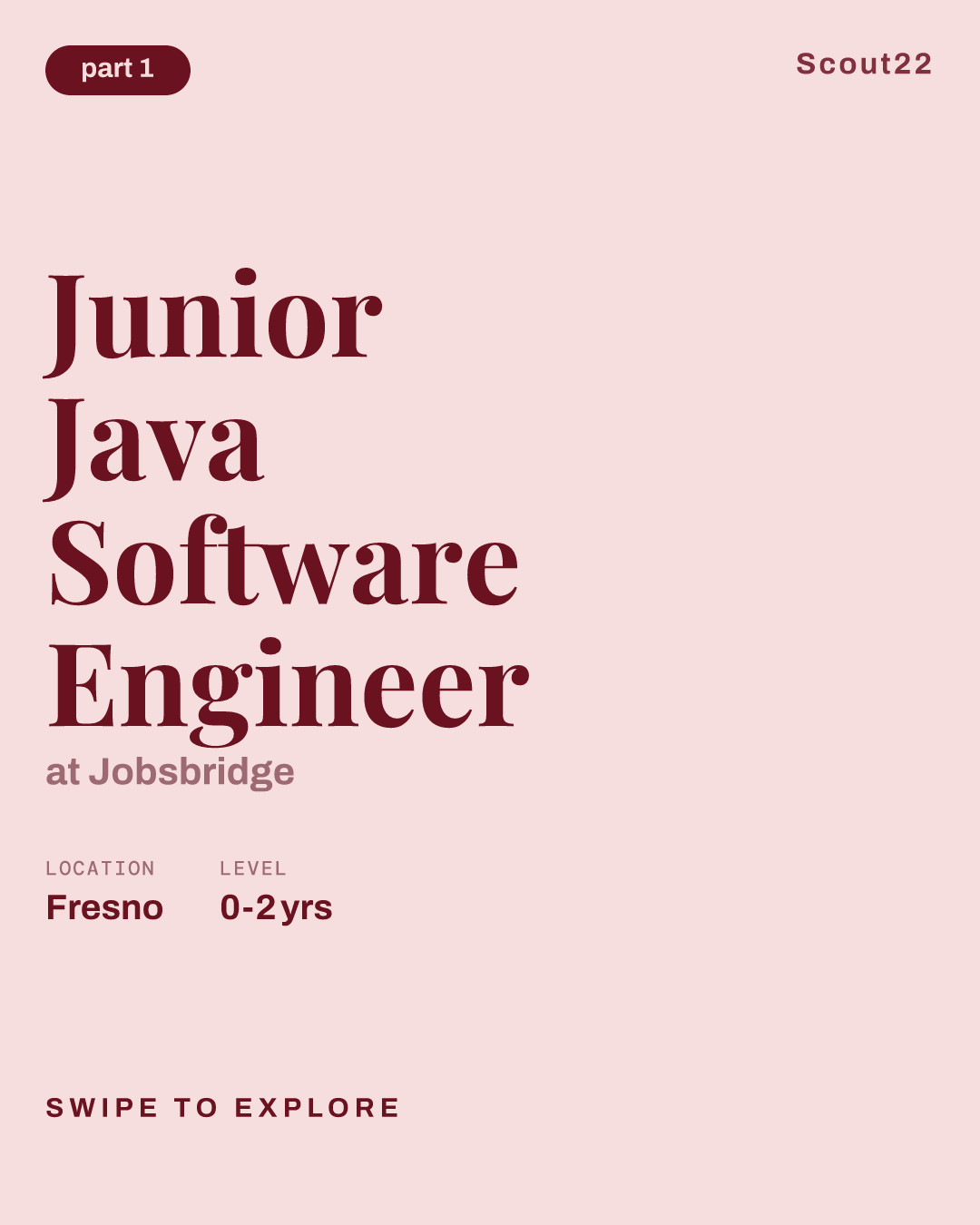 Junior Java Software Engineer at Jobsbridge