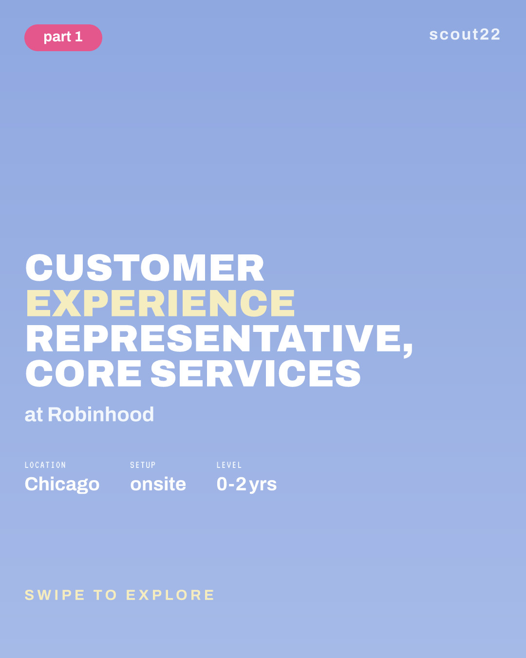 Customer Experience Representative, Core Services at Robinhood