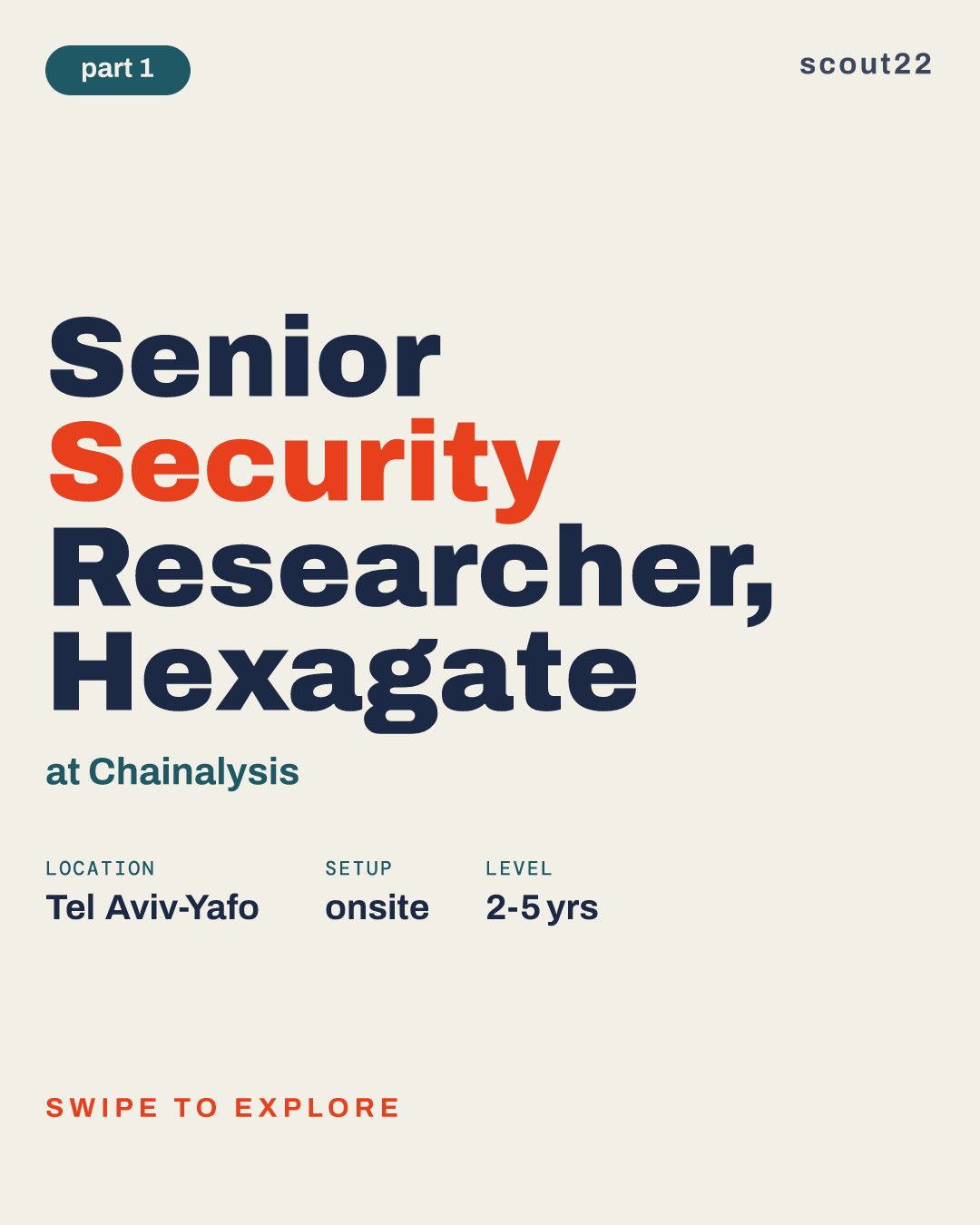 Senior Security Researcher, Hexagate at Chainalysis