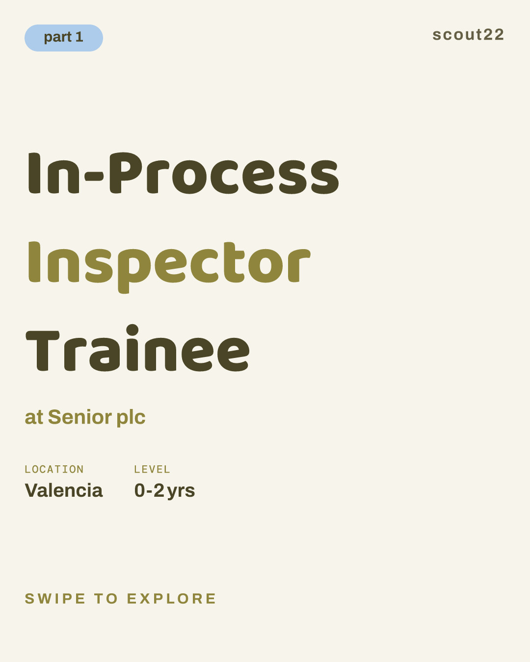 In-Process Inspector Trainee at Senior plc