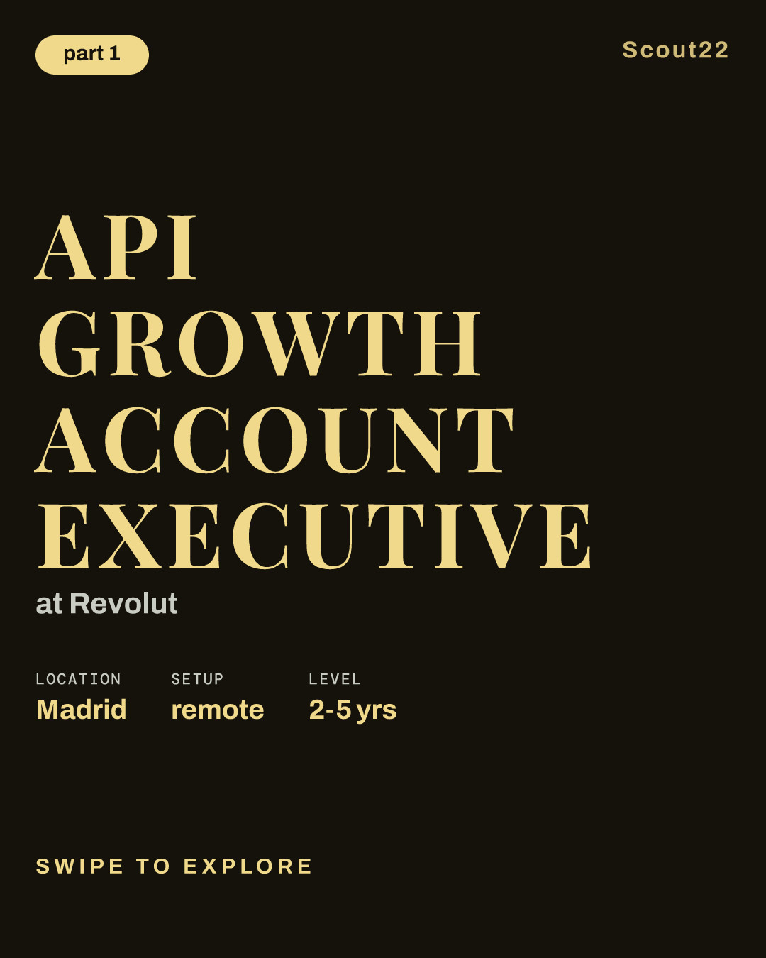 API Growth Account Executive at Revolut