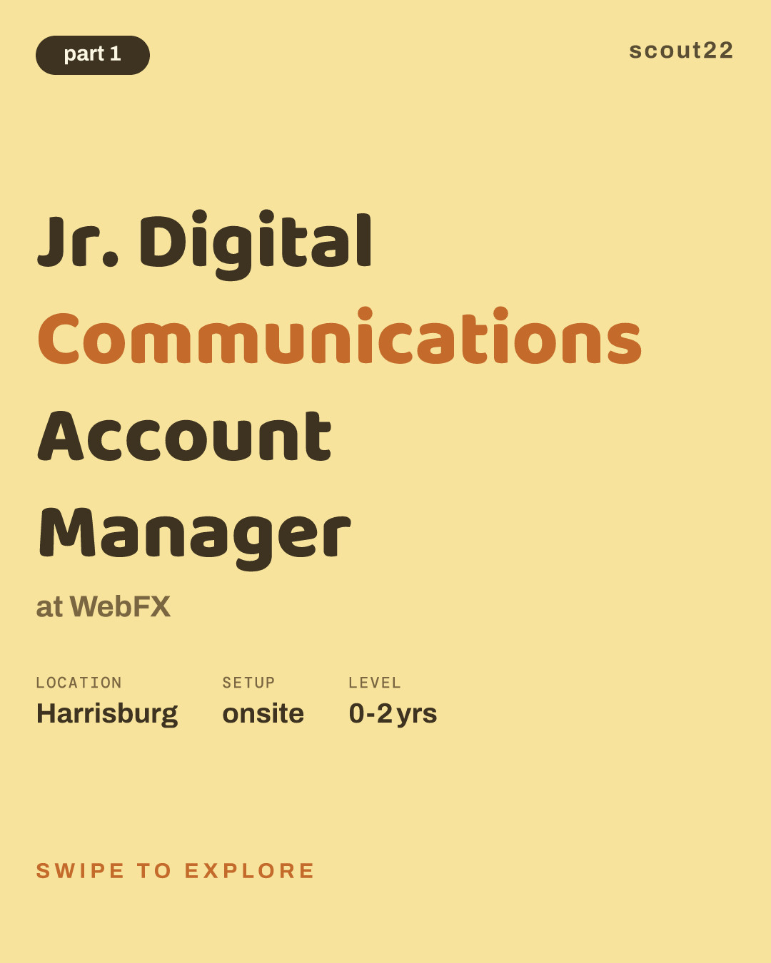 Jr. Digital Communications Account Manager at WebFX