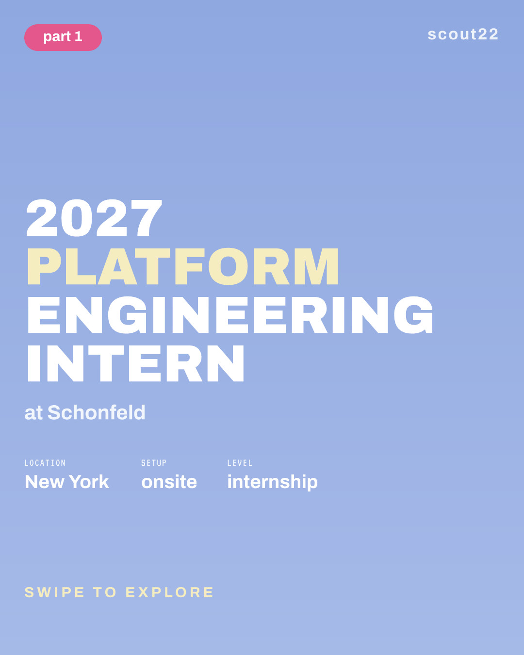 2027 Platform Engineering Intern at Schonfeld