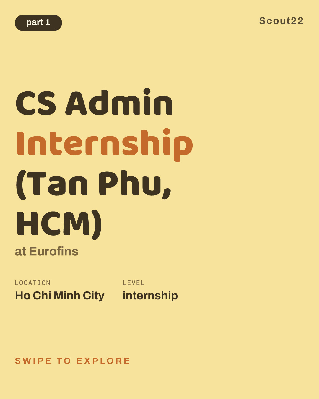 CS Admin Internship (Tan Phu, HCM) at Eurofins