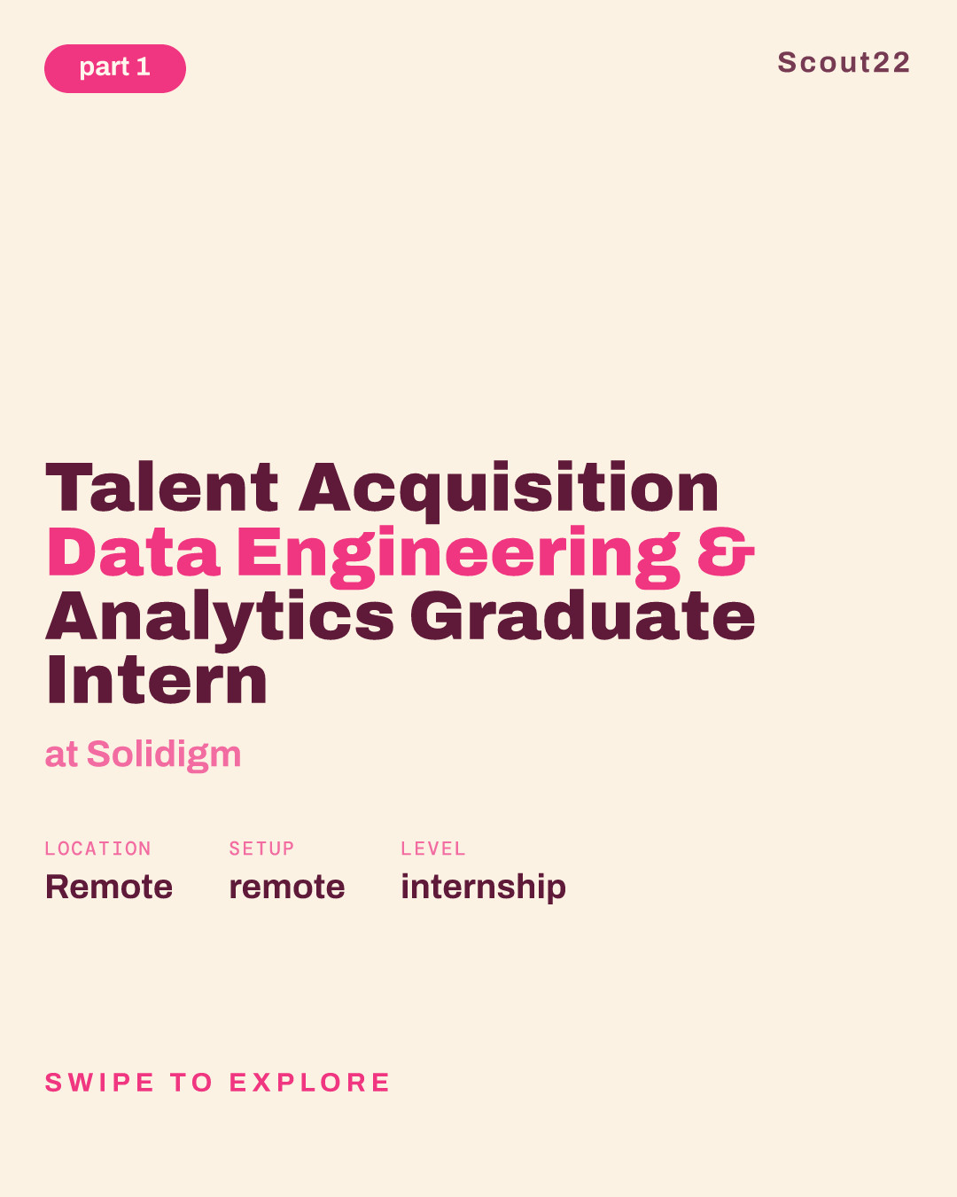 Talent Acquisition Data Engineering & Analytics Graduate Intern at Solidigm