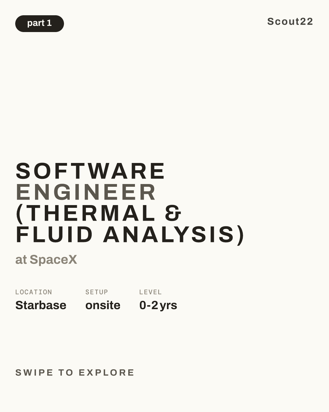 Software Engineer (Thermal & Fluid Analysis) at SpaceX