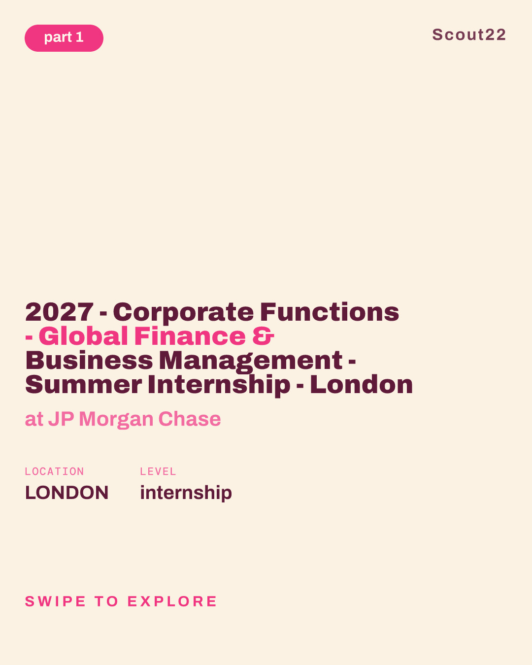 2027 - Corporate Functions - Global Finance & Business Management - Summer Internship - London at JP Morgan Chase