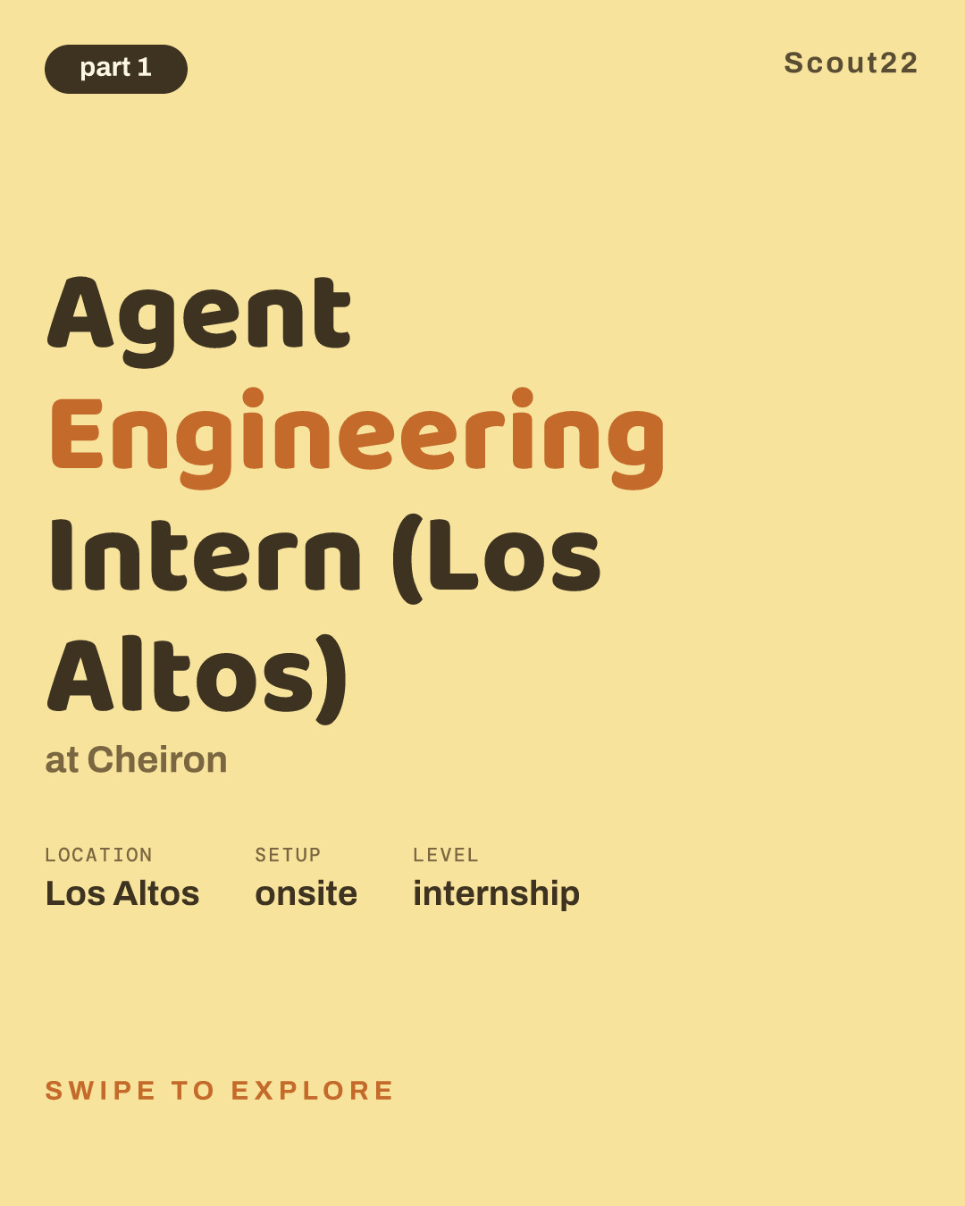 Agent Engineering Intern (Los Altos) at Cheiron