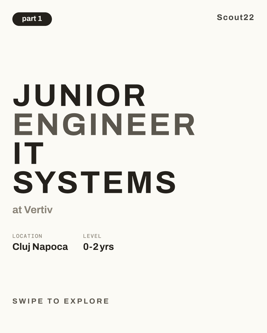 Junior Engineer IT Systems at Vertiv