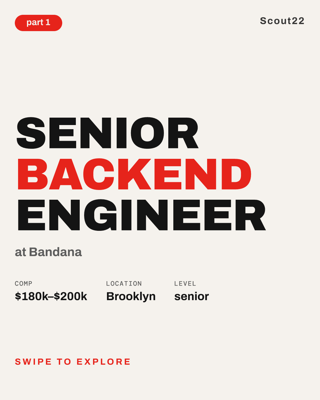 Senior Backend Engineer at Bandana