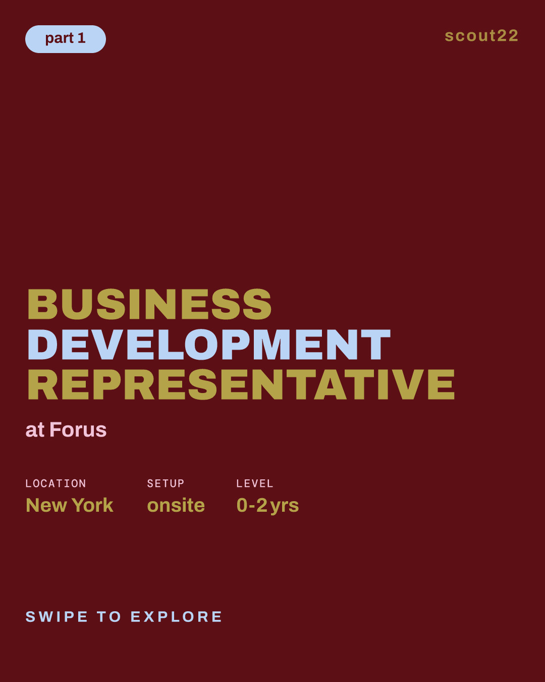 Business Development Representative at Forus