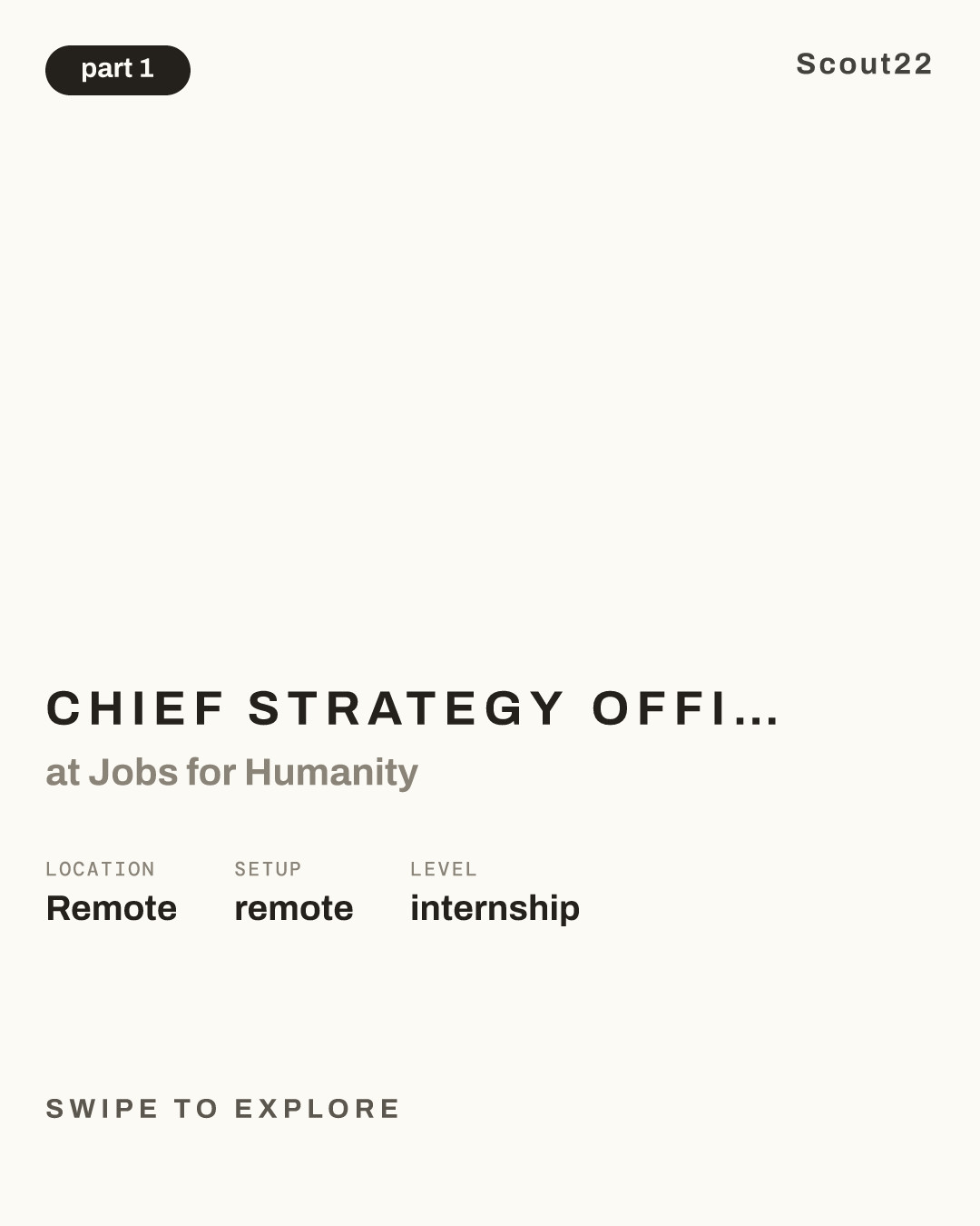 Chief Strategy Officer Leadership Intern Program (Unpaid) - Summer 2025 at Jobs for Humanity