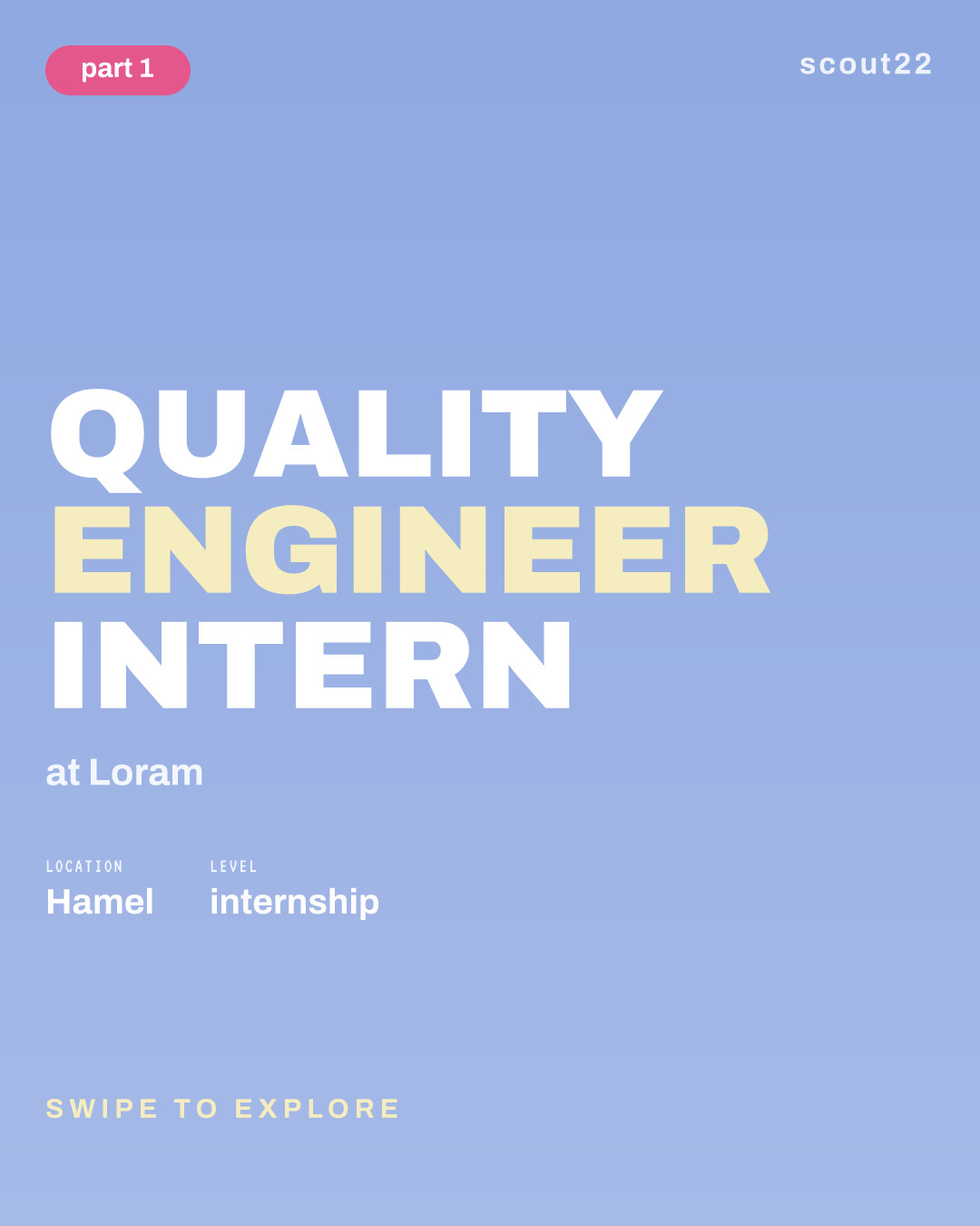 Quality Engineer Intern at Loram