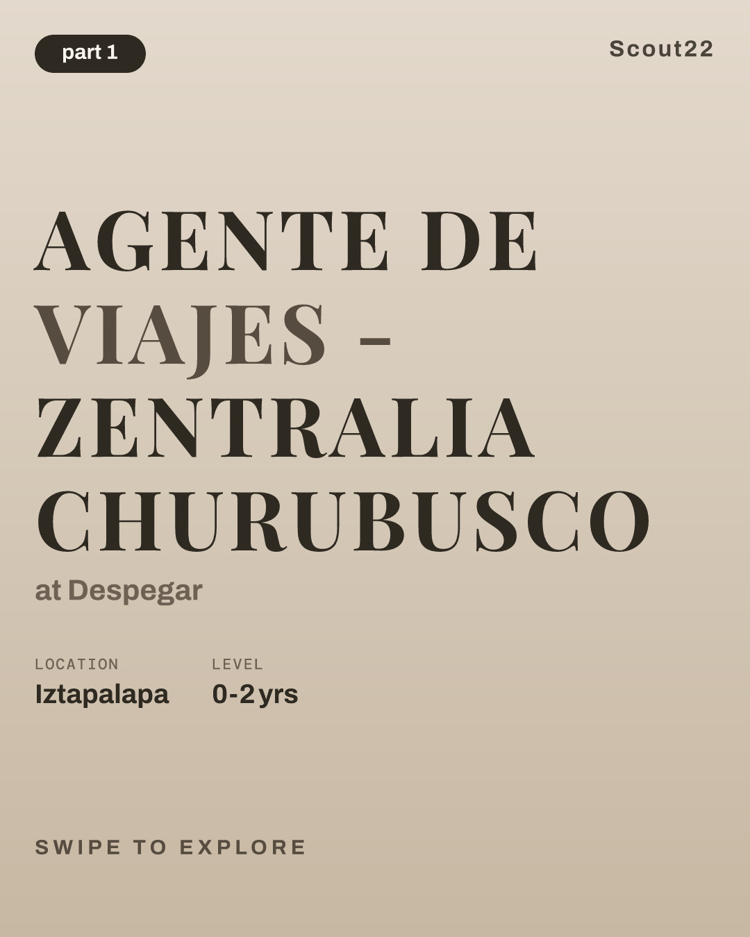AGENTE DE VIAJES - ZENTRALIA CHURUBUSCO at Despegar