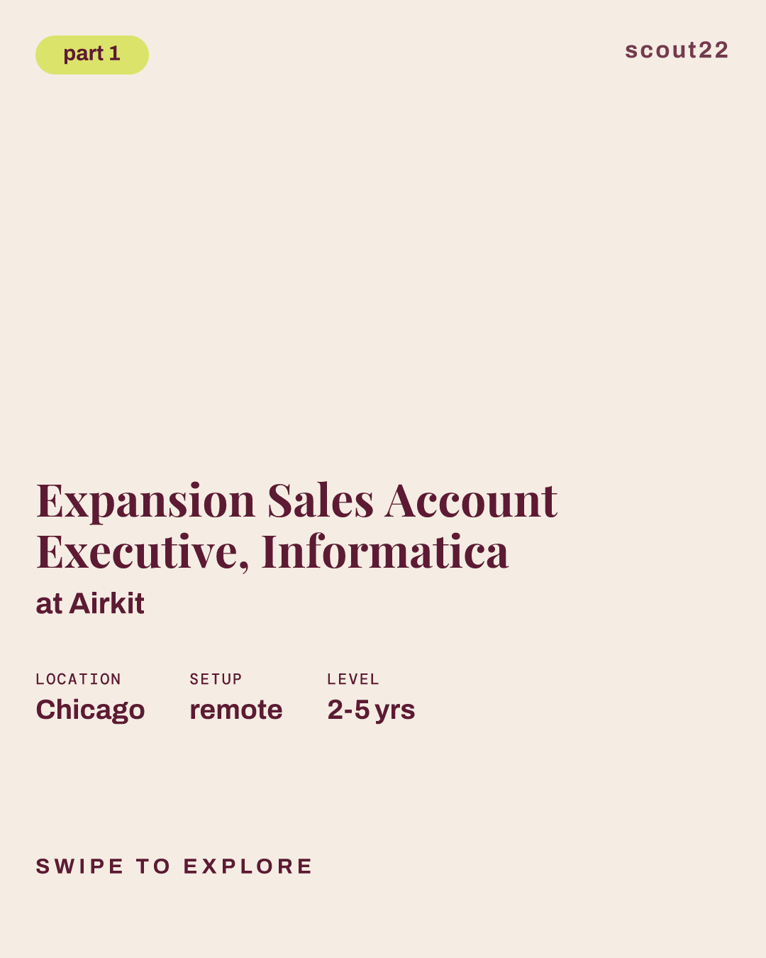 Expansion Sales Account Executive, Informatica at Airkit