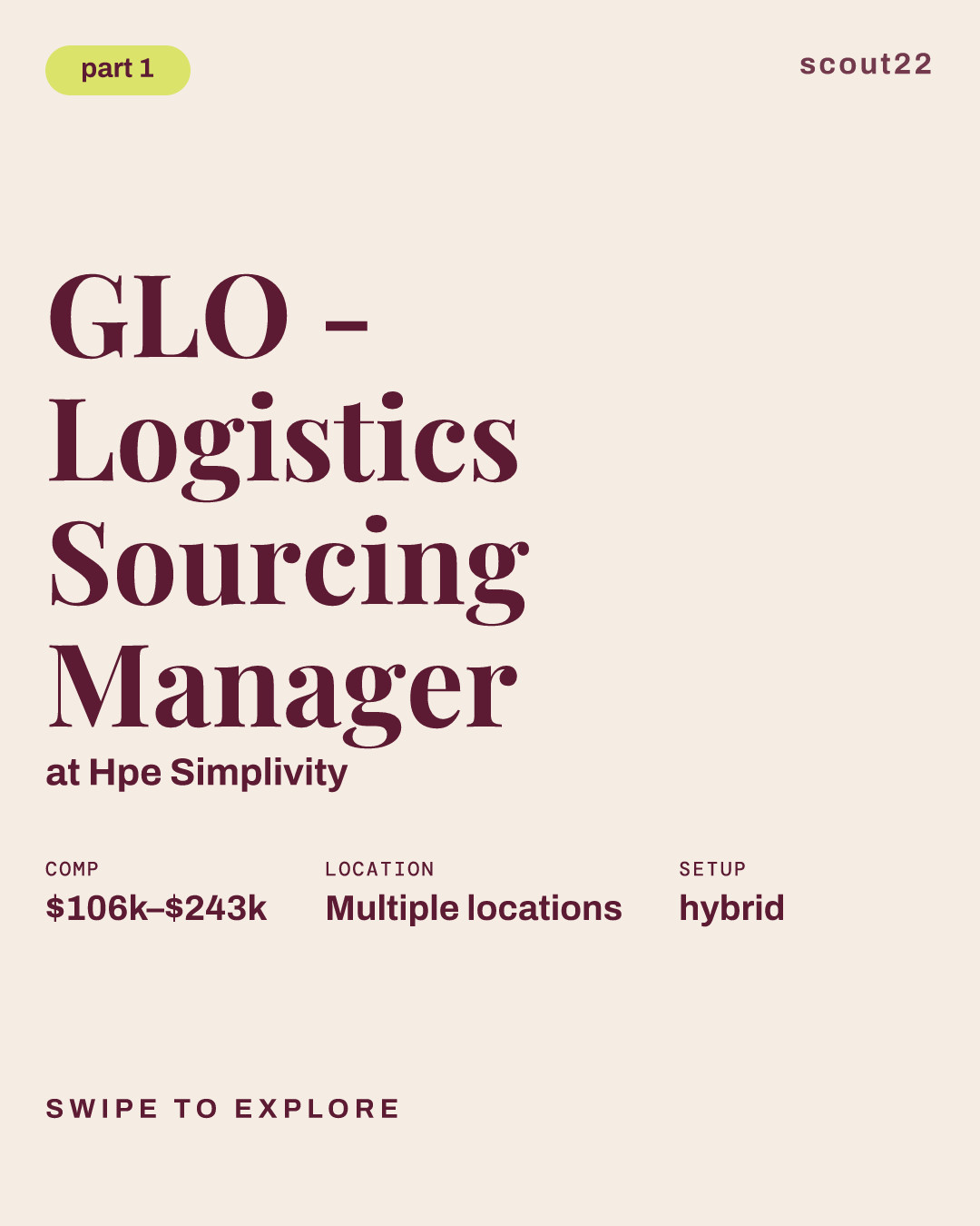GLO - Logistics Sourcing Manager at Hpe Simplivity