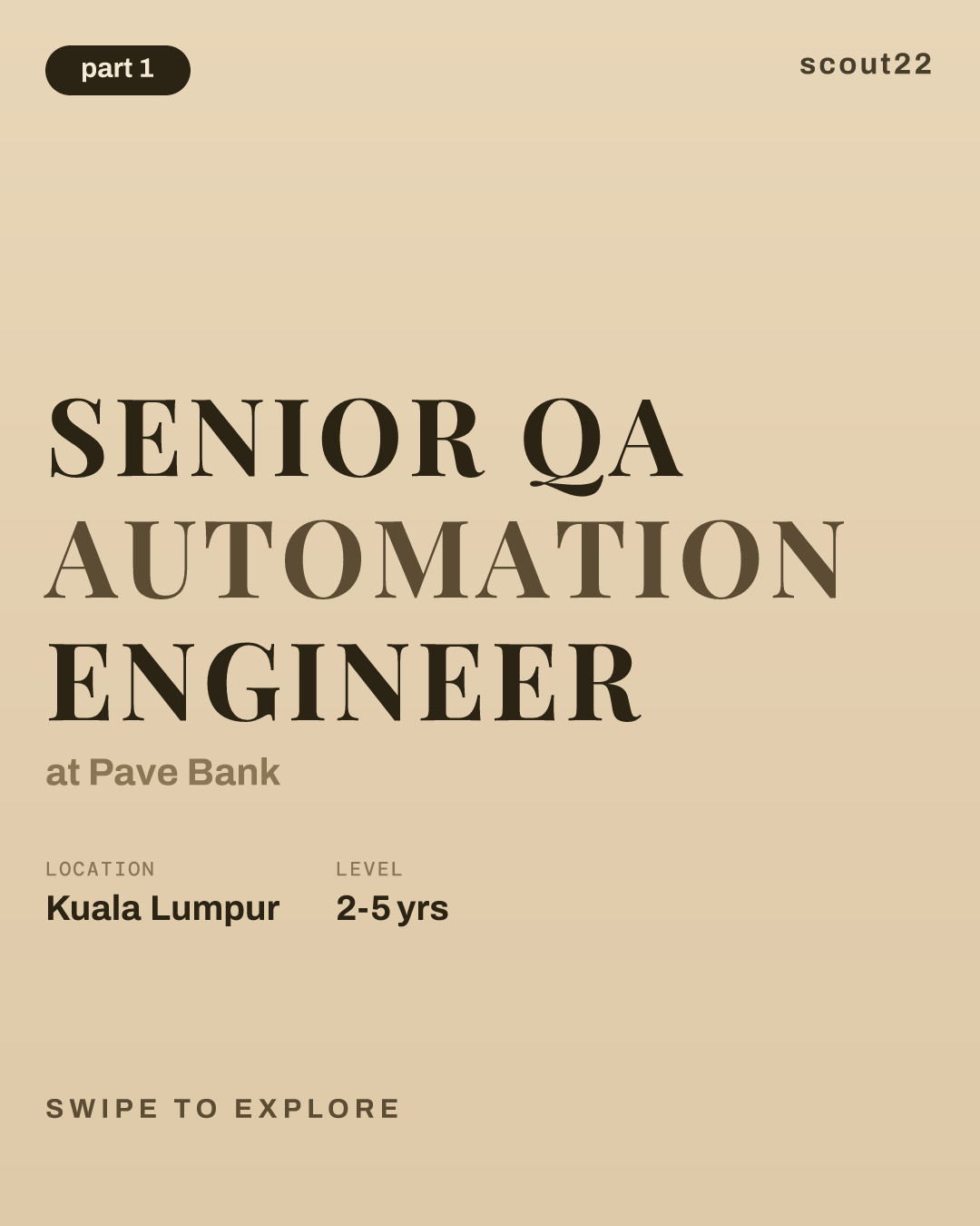 Senior QA Automation Engineer at Pave Bank