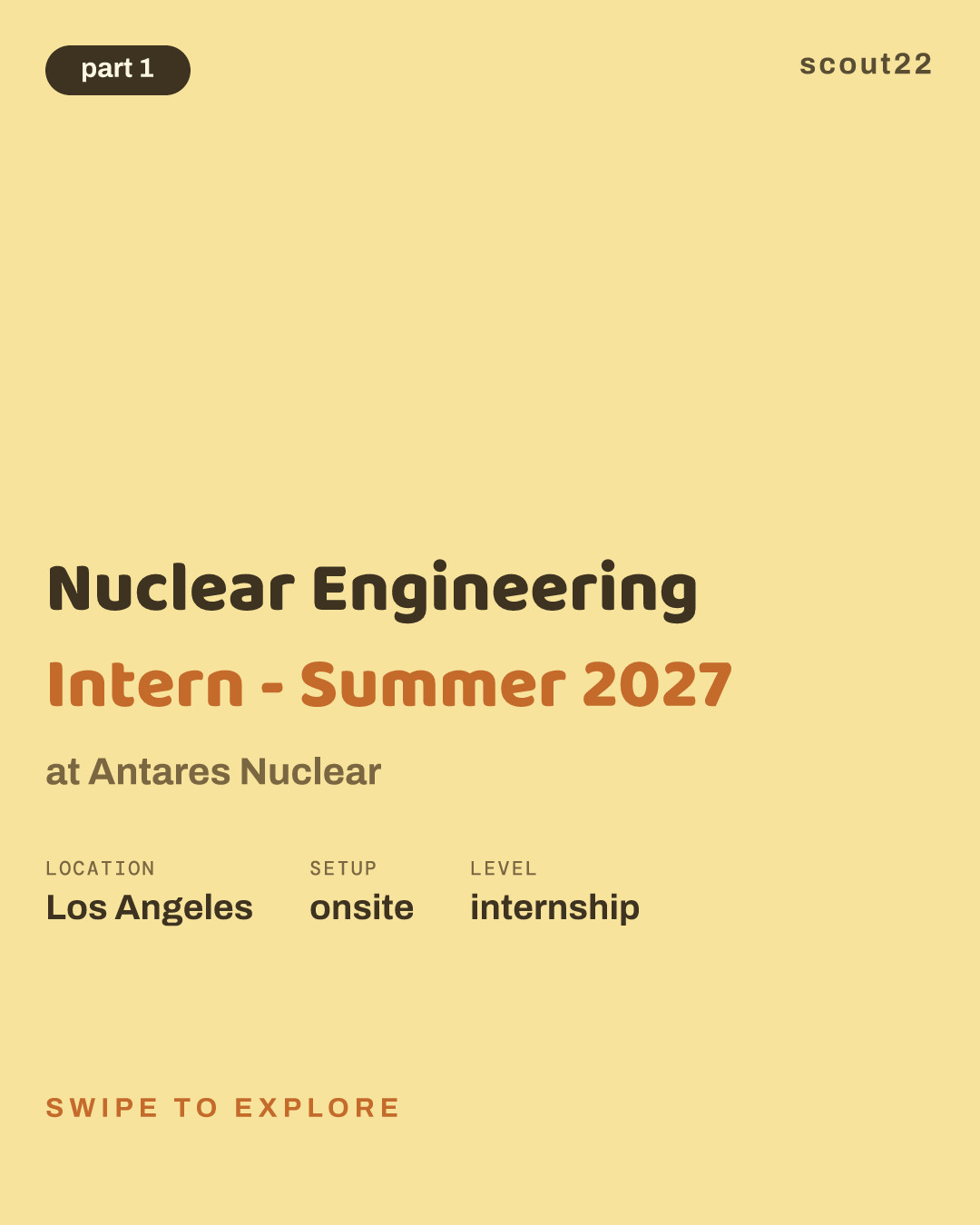 Nuclear Engineering Intern - Summer 2027 at Antares Nuclear