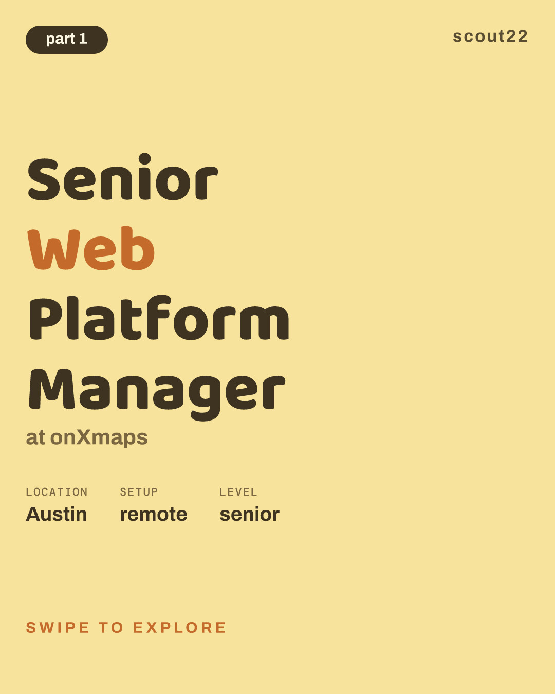 Senior Web Platform Manager at onXmaps