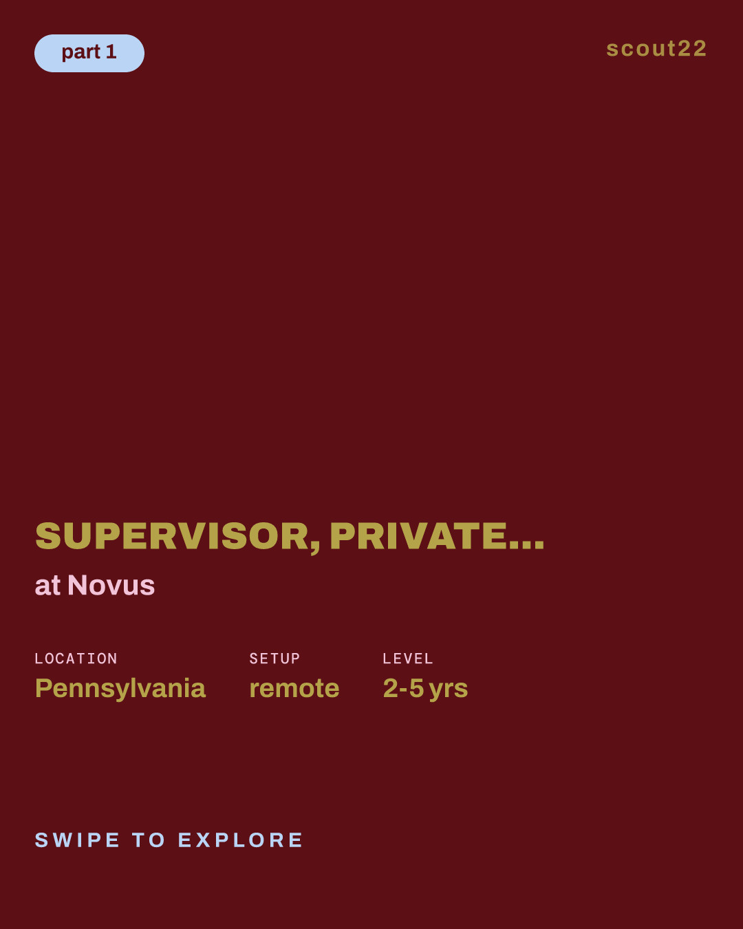 Supervisor, Private Equity / Hedge Funds (REMOTE) at Novus