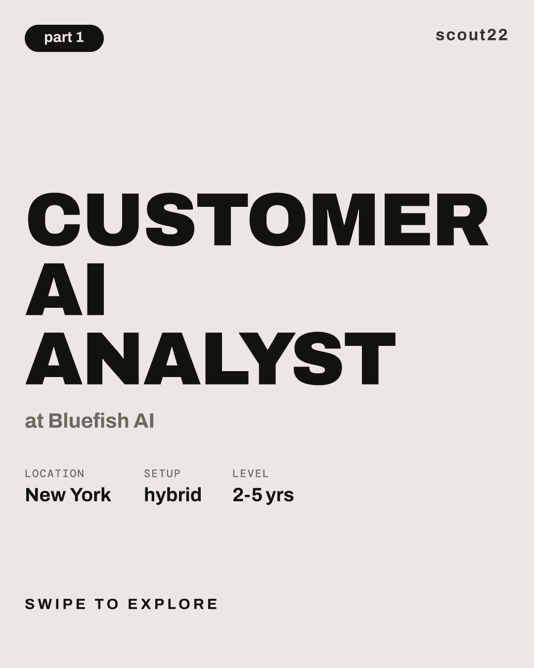 Customer AI Analyst at Bluefish AI