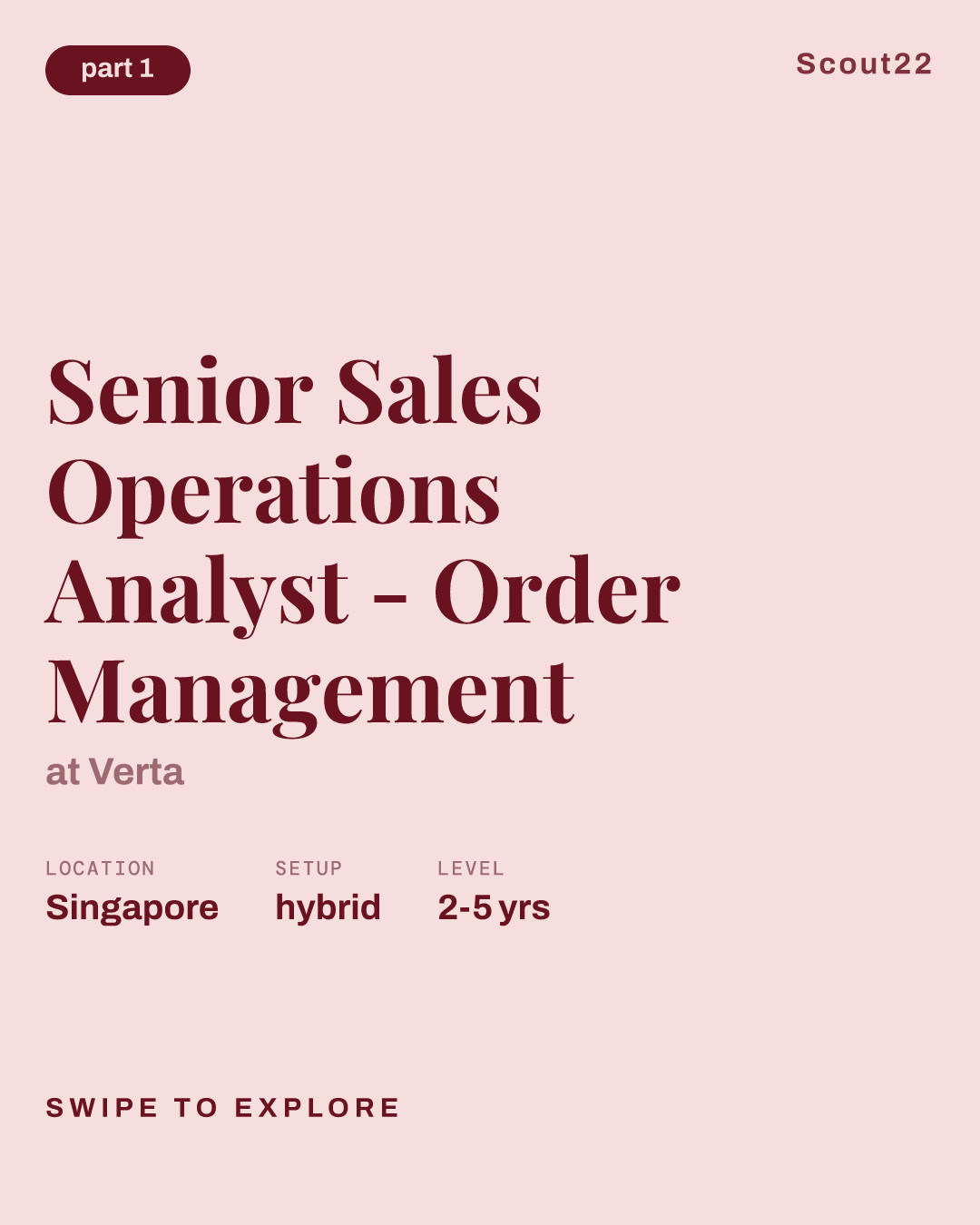 Senior Sales Operations Analyst - Order Management at Verta