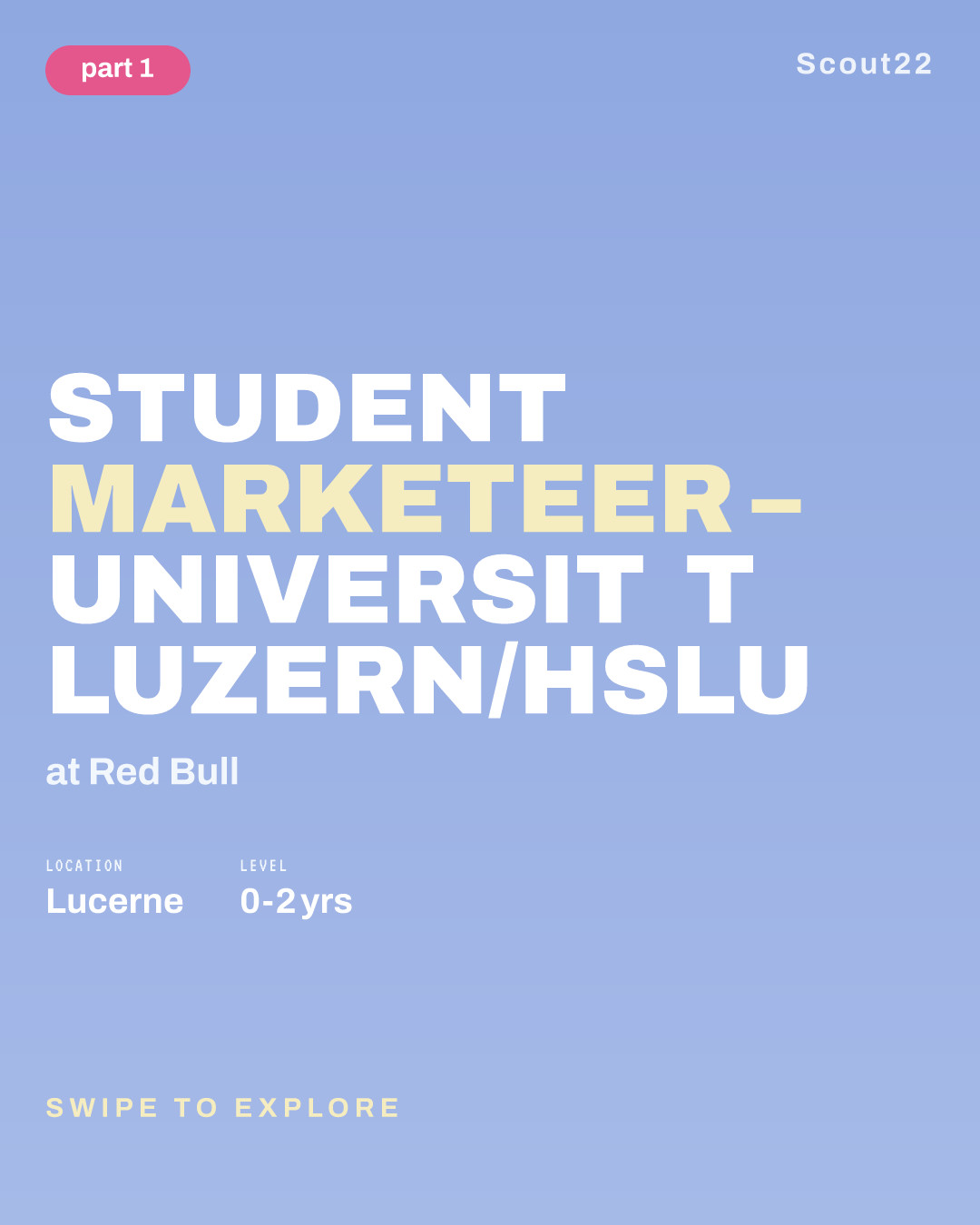 Student Marketeer – Universität Luzern/HSLU at Red Bull