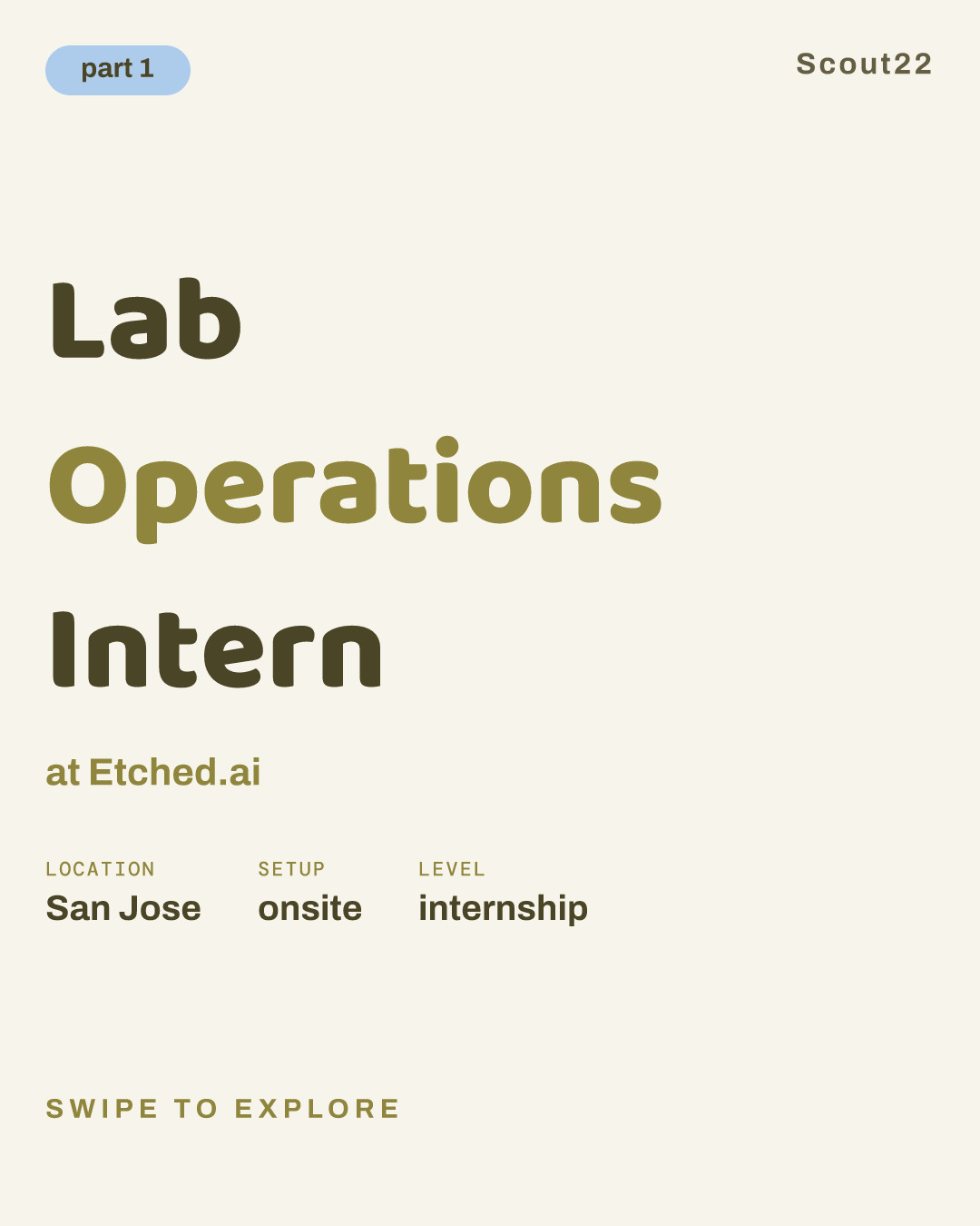 Lab Operations Intern at Etched.ai