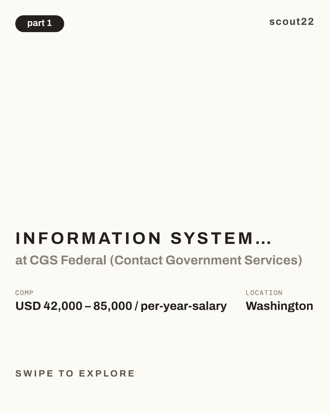 Information Systems Security Manager (ISSM) – Junior at CGS Federal (Contact Government Services)