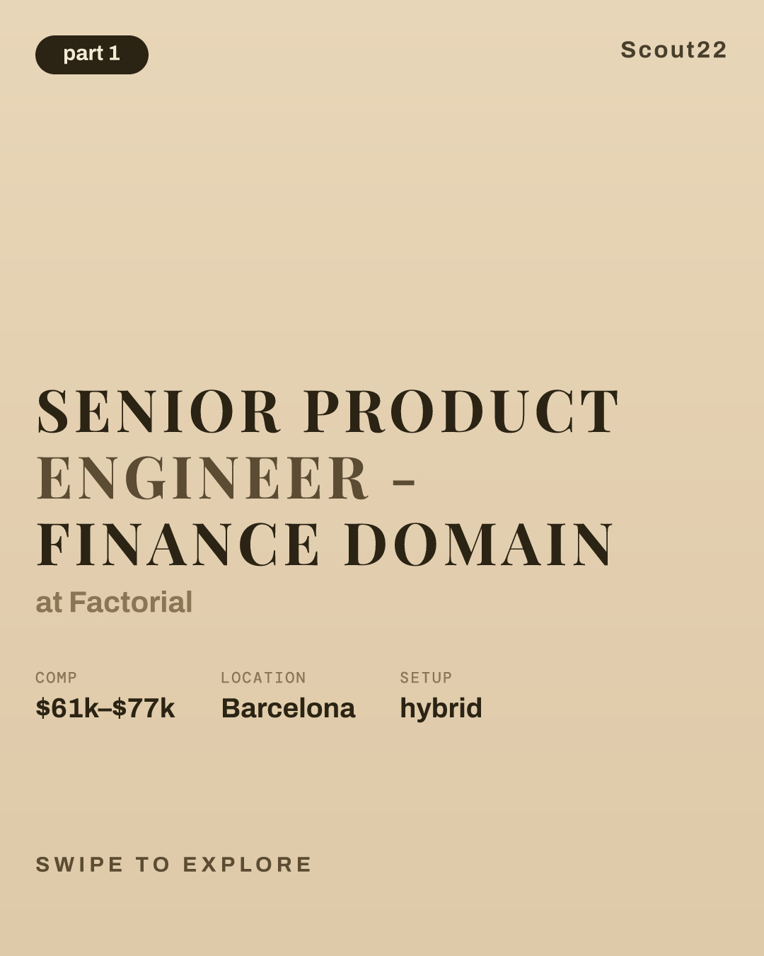 Senior Product Engineer - Finance Domain at Factorial